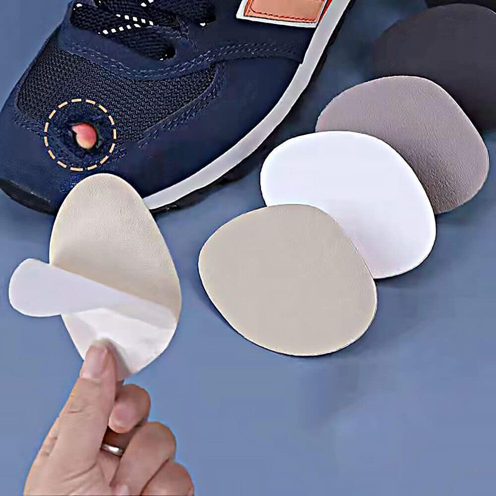 6Pcs Shoe Hole Repair Patch Shoe Patch Vamp Shoes Hole Sticker Heel Repair Subsidy Light Blue - 2X Light Blue image number 4