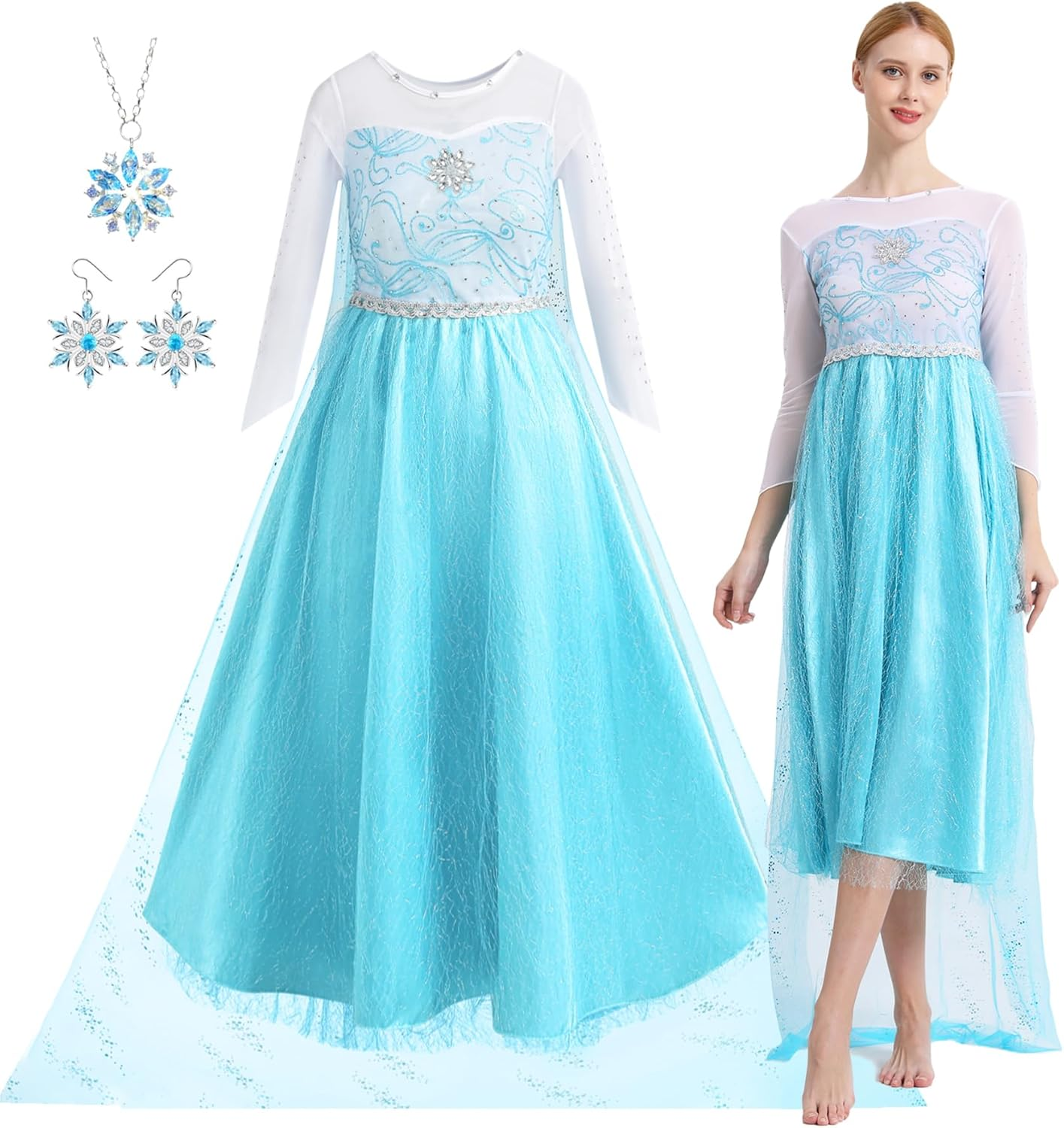 Womens Princess Costume Halloween Cosplay Party Dress up Role Play Outfits for Adult