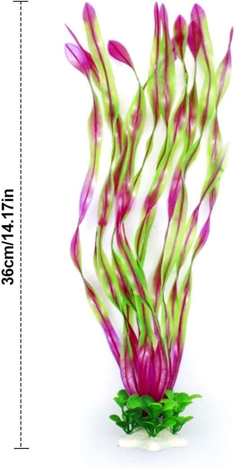 Aquarium Fish Tank Plastic Plants, 4 Pcs Aquarium Plants Fish Tank Decorations, Aquarium Artificial Plants Aquarium Decoration image number 2