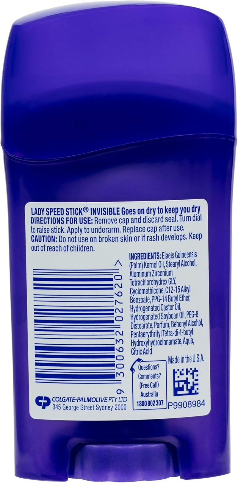 Mennen Lady Speed Stick, Women'S Antiperspirant Deodorant, 45G, Invisible Cool and Fresh Roll On, 24Hr Protection (Pack of 2) image number 2