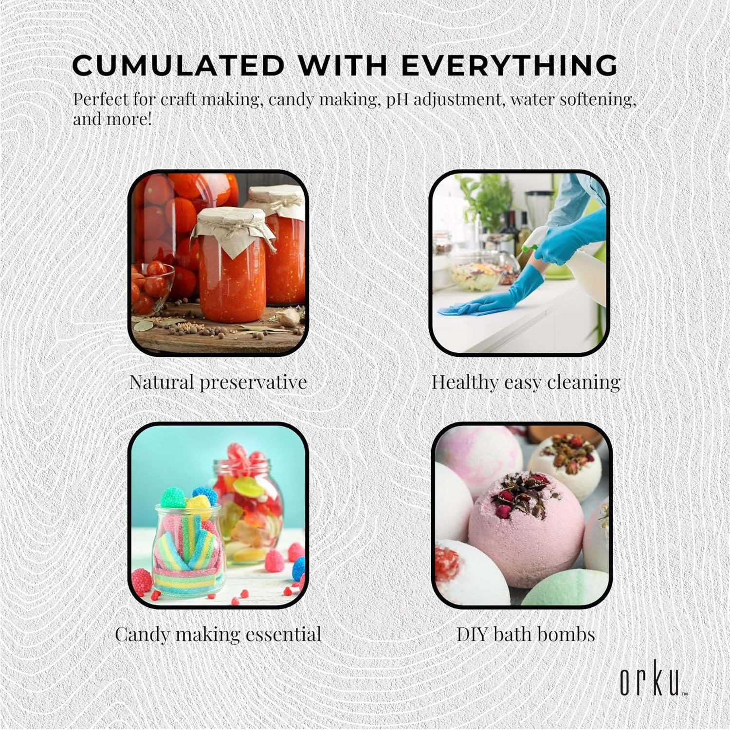 2Kg Citric Acid Powder - Food Grade Anhydrous GMO Free Preservative C6H807 image number 6