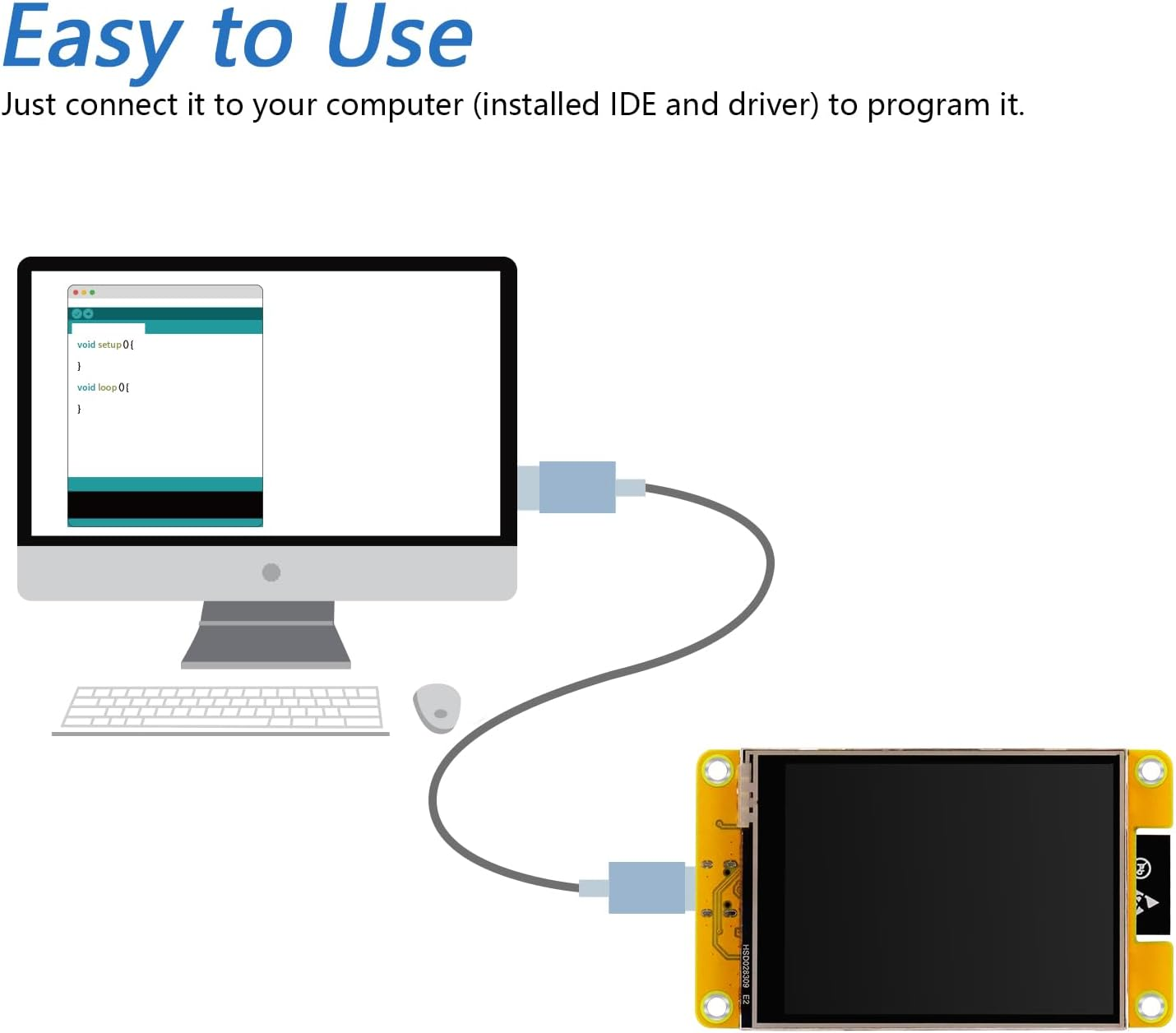 Freenove ESP32 Display CYD, 2.8 Inch Touchscreen Monitor, 240X320 Pixel TN TFT LCD Screen ST7789 Driver, Dual-Core 32-Bit 240 Mhz Microcontroller Wifi+Bt, C Code LVGL Example Projects Tutorial image number 2