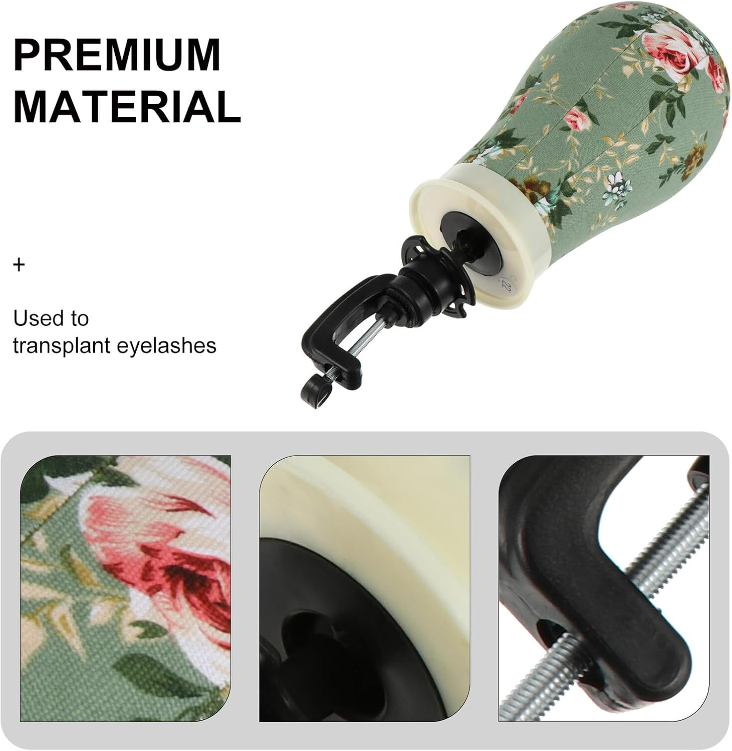 CIMAXIC Canvas Mannequin Head with Stand for Wig Display and Styling Lightweight Art Practice Dummy for Hair Experts Salon and Home Use Includes Pins and Support Bracket for Wig Making And image number 1