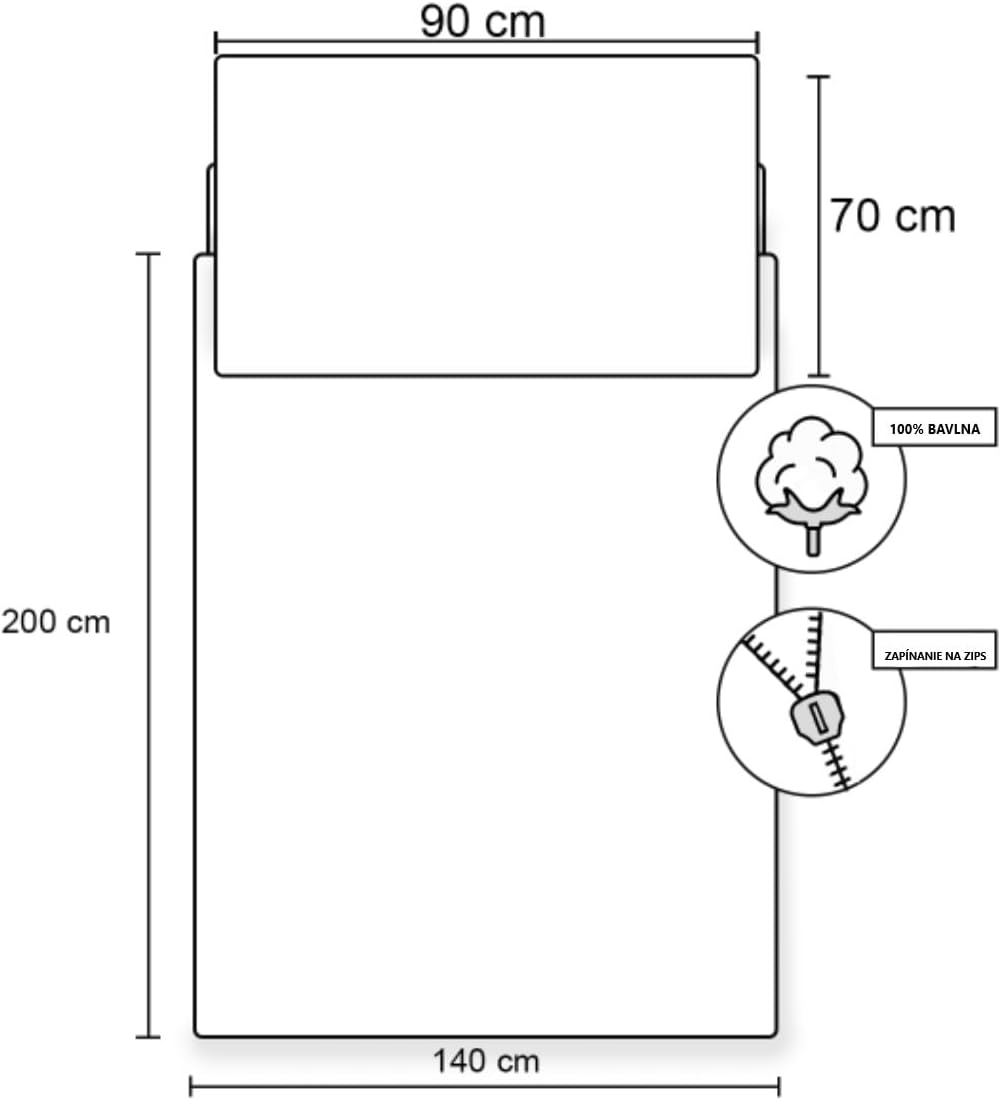 Halantex Bluey BY1324 Children'S Bed Linen Set 140 X 200 Cm + 70 X 90 Cm, 100% Cotton, Officially Licensed
