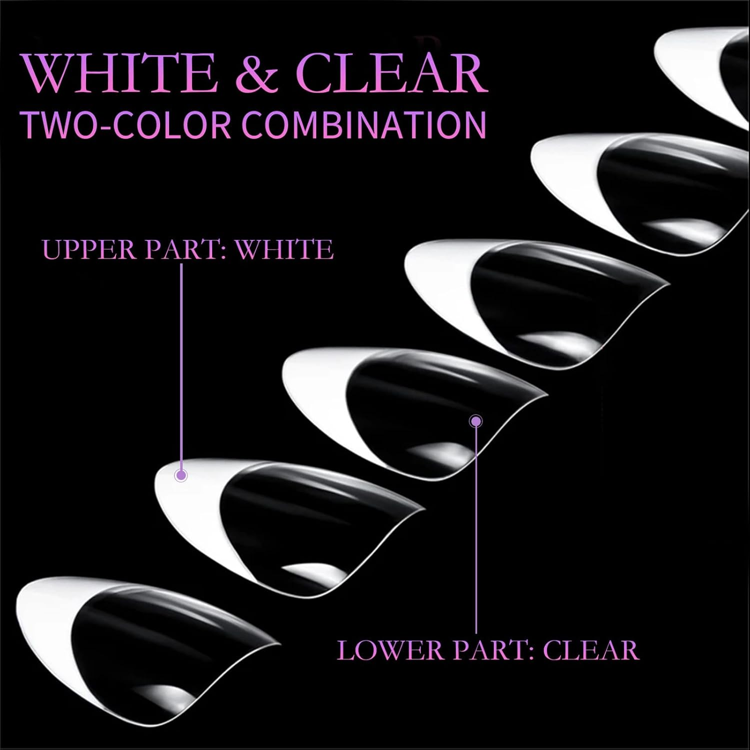 Beetles Nail Tips | Pre Shaped Gel Extension Nail Tips Matte Inner 120PCS | 12 Sizes Professional Press on Nails for Soak off Lamp Gel Art Polish Zalhin image number 6