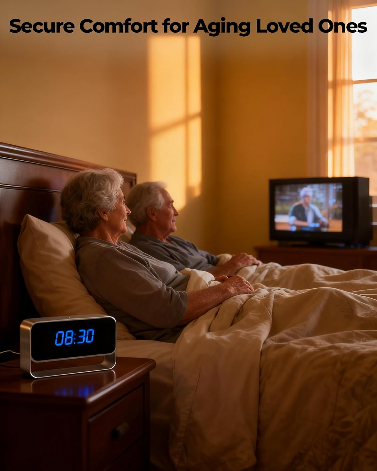 HD 1080P Wifi Spy Camera Clock for Home, Wireless Hidden Camera Office, Indoor Surveillance Nanny Cam with Motion Detection/Night Vision image number 1