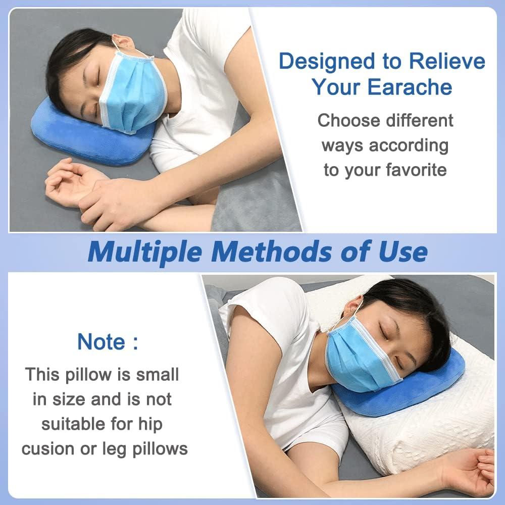 Piercing Ear Pillow for Side Sleepers with a Hole-Ear Inflammation Pain Relief Ear Cushions for Sleeping image number 5