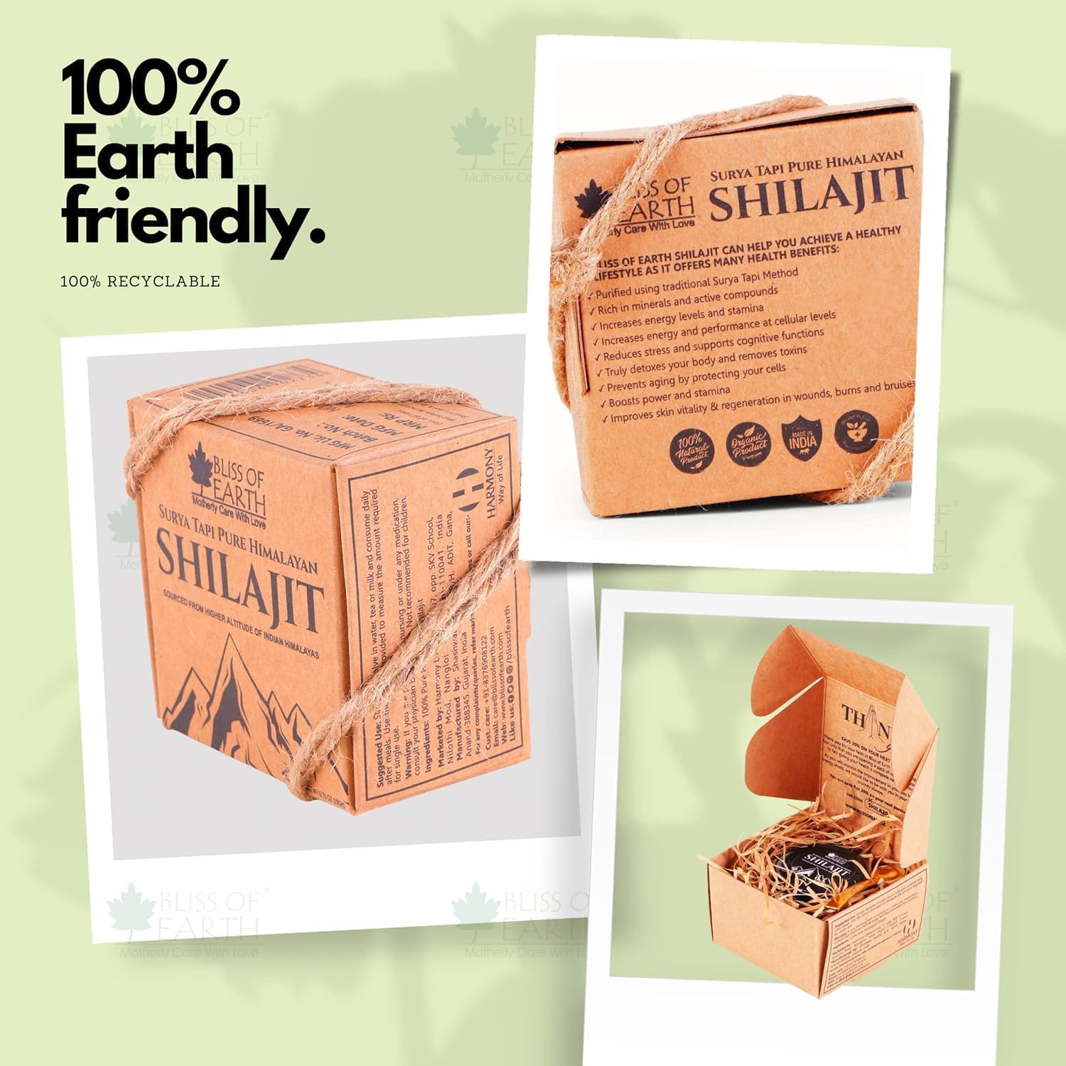 Bliss of Earth Shilajit Resin Original Himalayan Shilajit for Men, Sun Dried Shilajit for Stamina & Energy, 20Gm image number 6