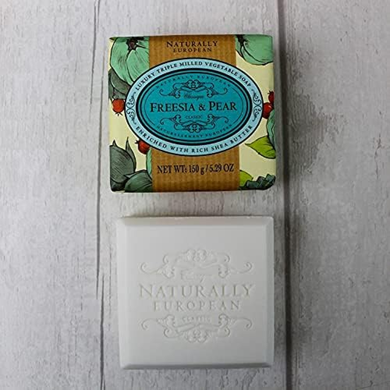 Naturally European Freesia and Pear Soap, 150 G image number 1