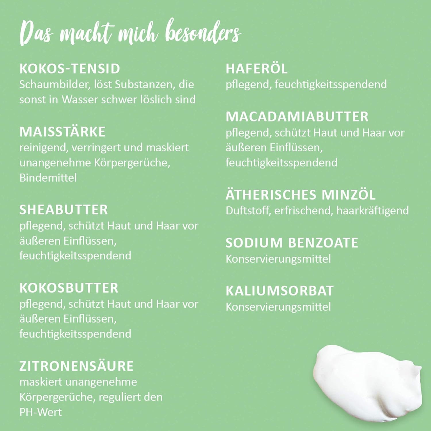 Puremetics Zero Waste Shampoo Powder "Coconut Mint" (50 G = 200 Ml) for Fine and Weigheless Hair, Vegan and Plastic-Free image number 4