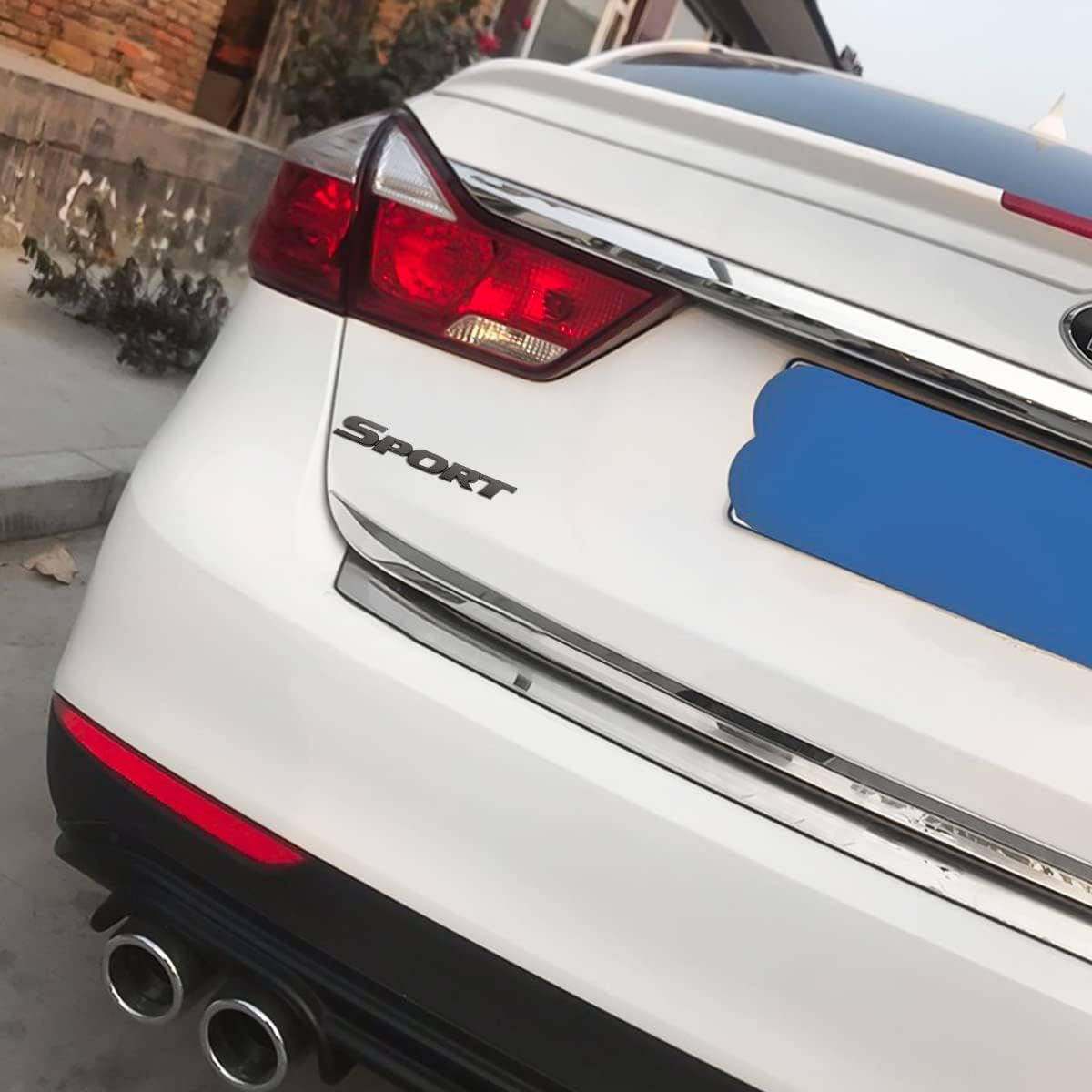 3D Metal Sport Sticker for Car, Styling Personalise Sport Emblem Decal, Auto Badge Stickers Car Exterior Decoration Accessories, 3D Stickers for Trunk Side Fender Rear Tailgate (Black) image number 4