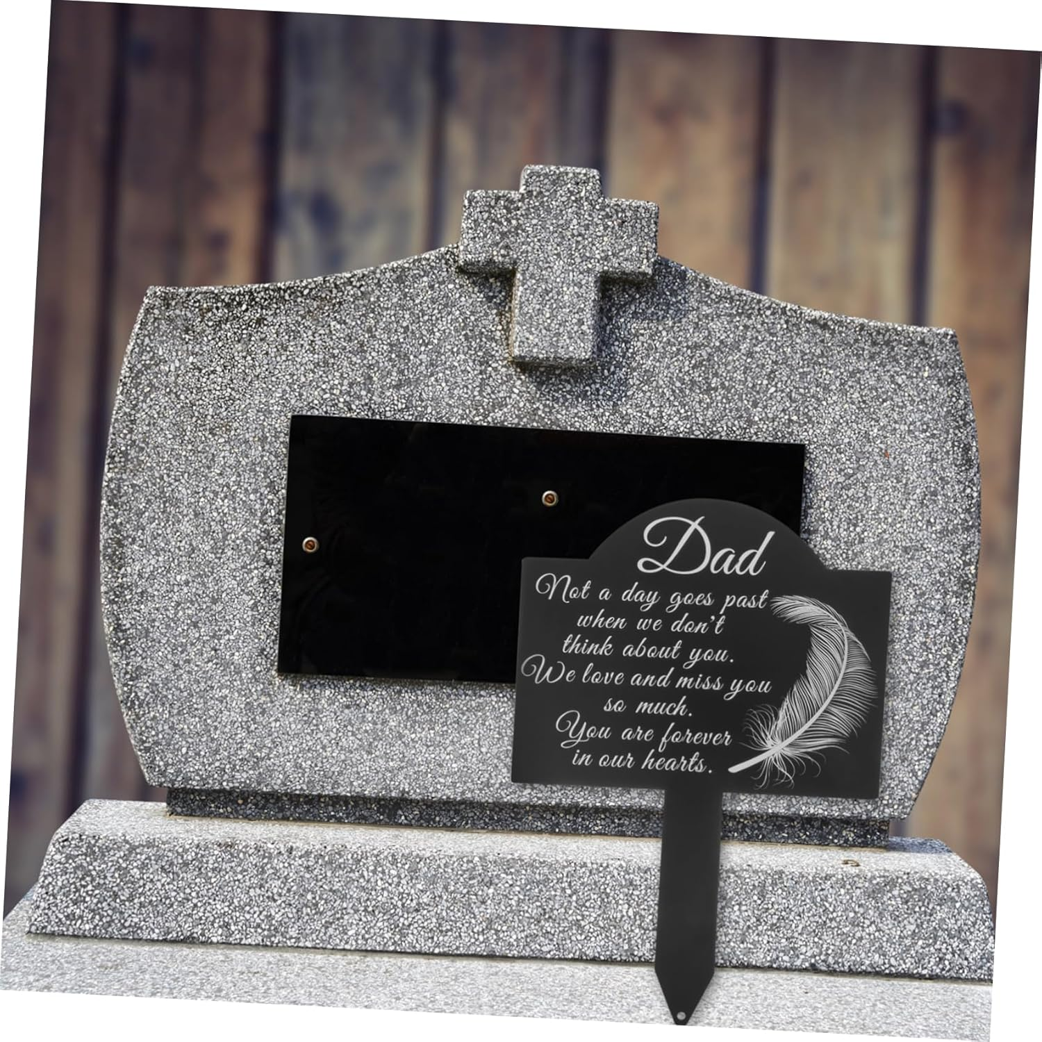 Kisangel Outdoor Cemetery Decoration Grave Marker Stand Lightweight Decorative Stake image number 3