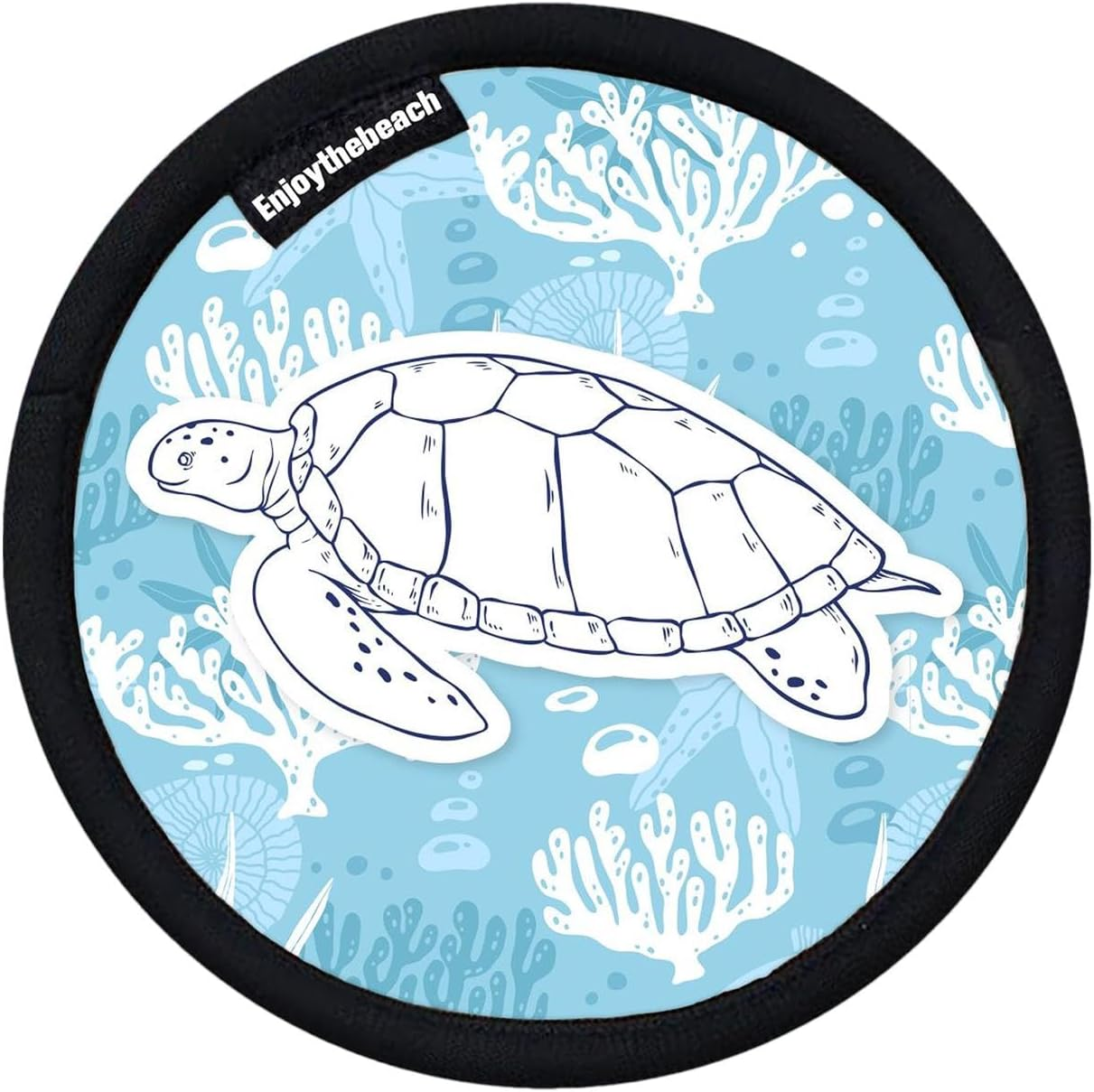 Sand Remover Bag - Portable Sand Removal Bag - Summer Vacation Supplies, Multifunctional Cleaning Brush for Outdoor Travel, Adventures - Blue Bottom Turtle image number 4