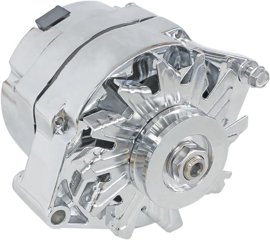 AF4873-1100 ALTERNATOR CHROME 100AMP 1 or 3 WIRE for EARLY FORD V8