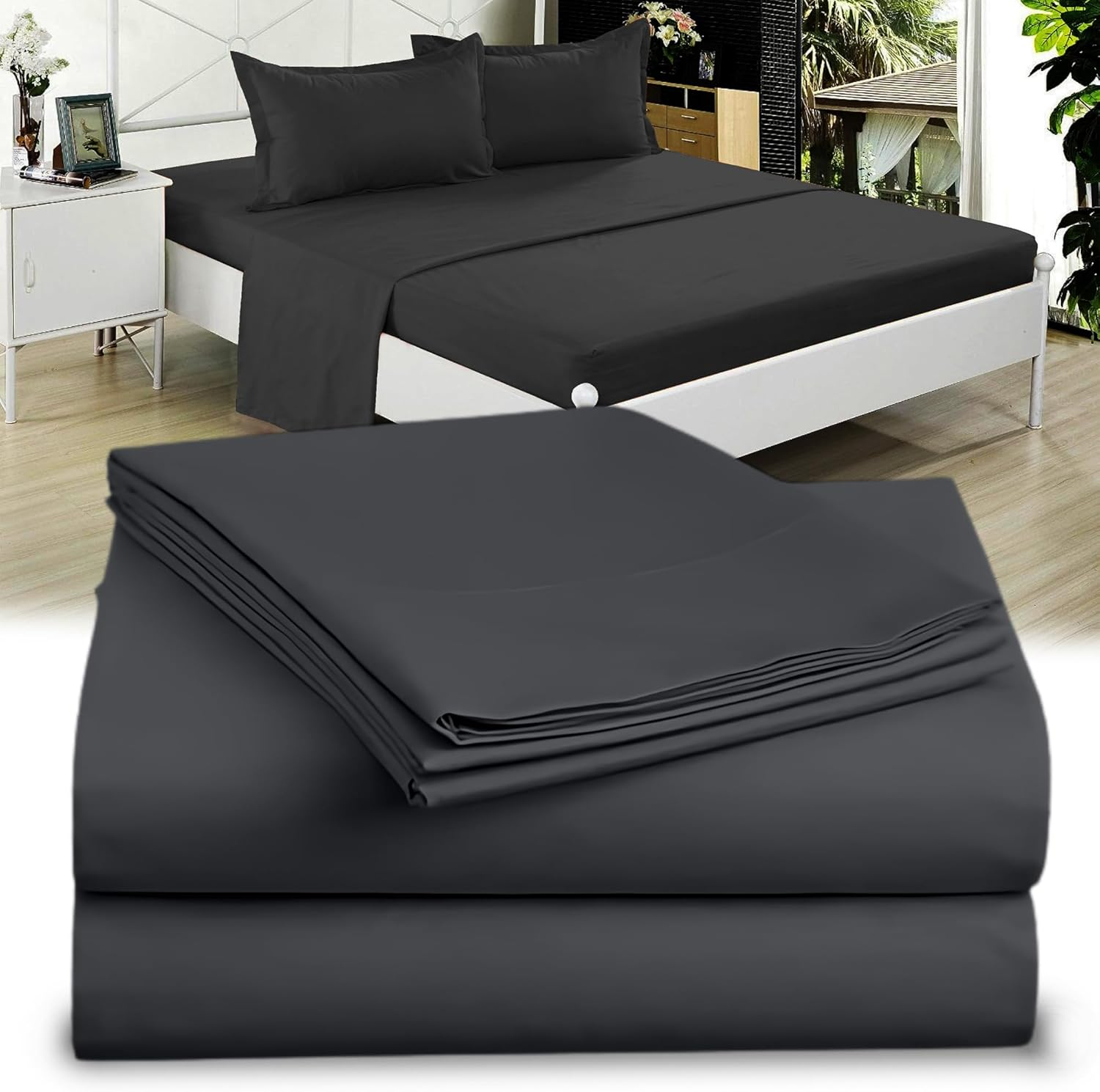 DESTINY CRESCENT BEDDING Microfiber Double Brushed Twin Aqua Blue 3 PC Bed Sheets Soft and Comfy-15'' Deep Pocket,39''X75'' Great for Kids Room,Guest Room,Dorms,Camps,Twin Beds (Aqua Blue)