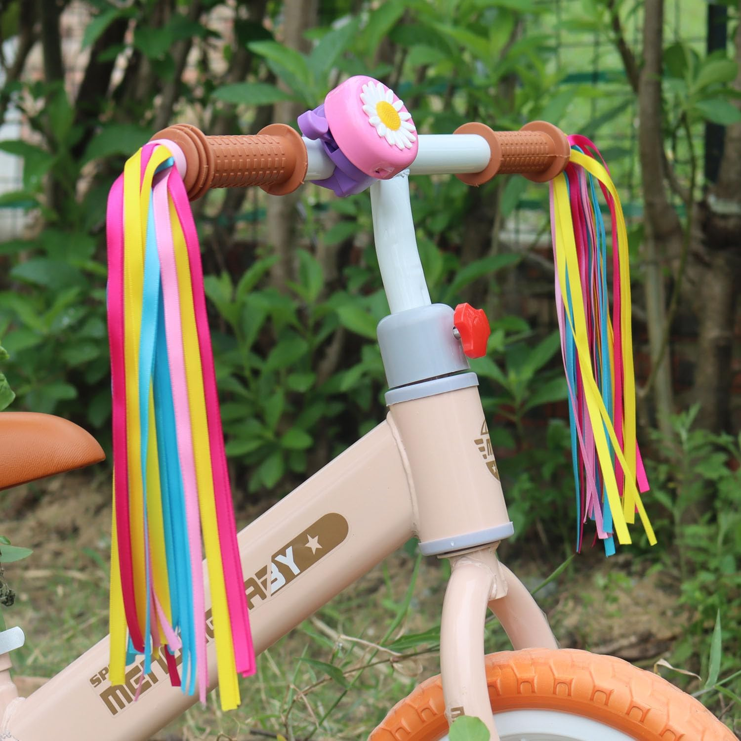 PLATT Kid'S Bicycle Handlebar Streamers Colorful Ribbons Tassel for Girls Boys Bicycle Handlebar Scooter Handgrip (1Pair) image number 4