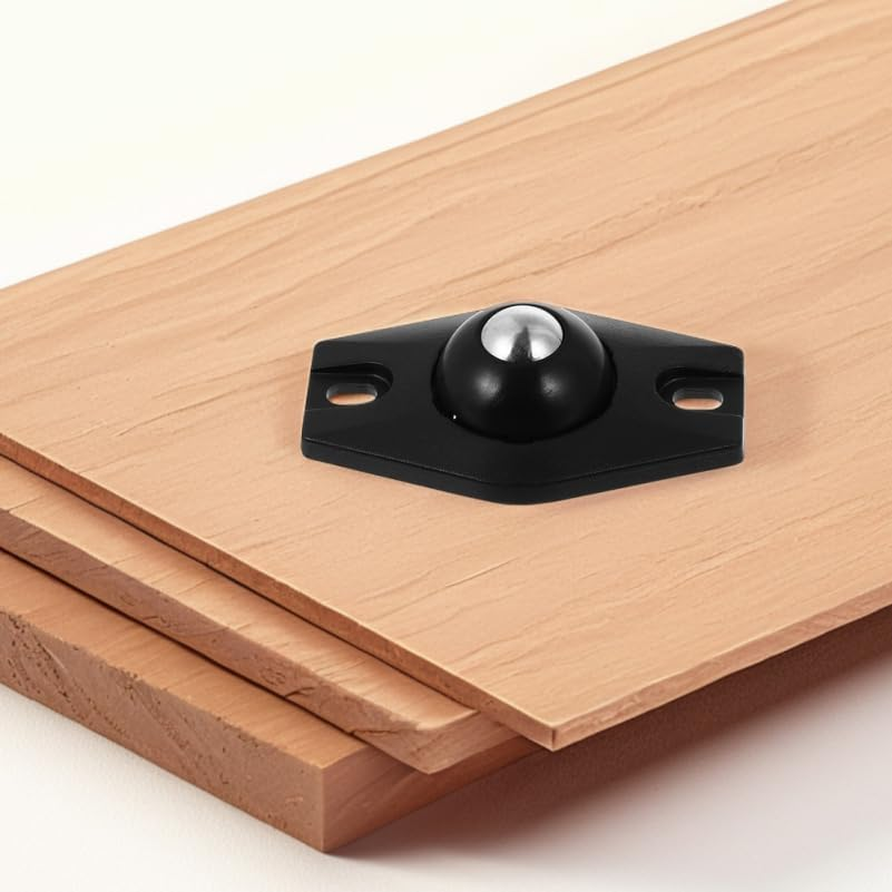 Gatuida 8 Pcs Self-Adhesive Ball Pulley Wheels 360 Swivel Mini Casters for Furniture and Appliances Easy Peel and Stick Installation Smooth Mobility for Home and DIY Use image number 4