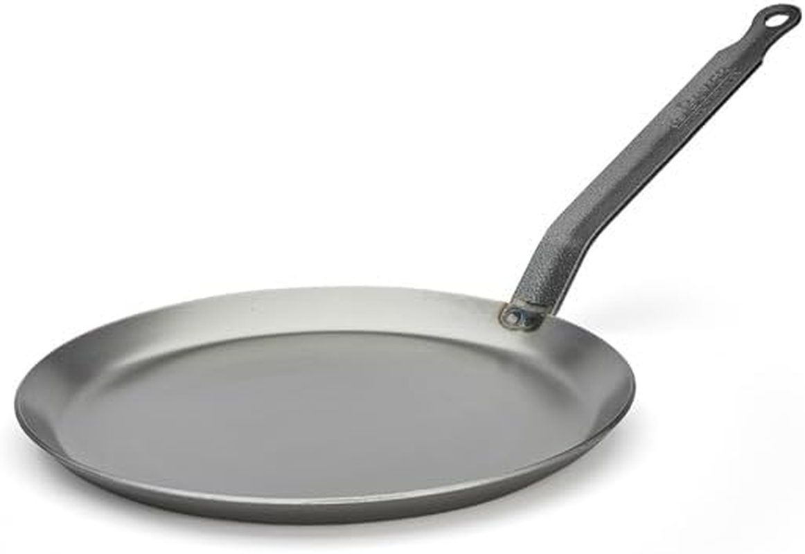 De Buyer Carbone plus Induction Crepe Pan, 260 Mm Diameter X 40 Mm Height