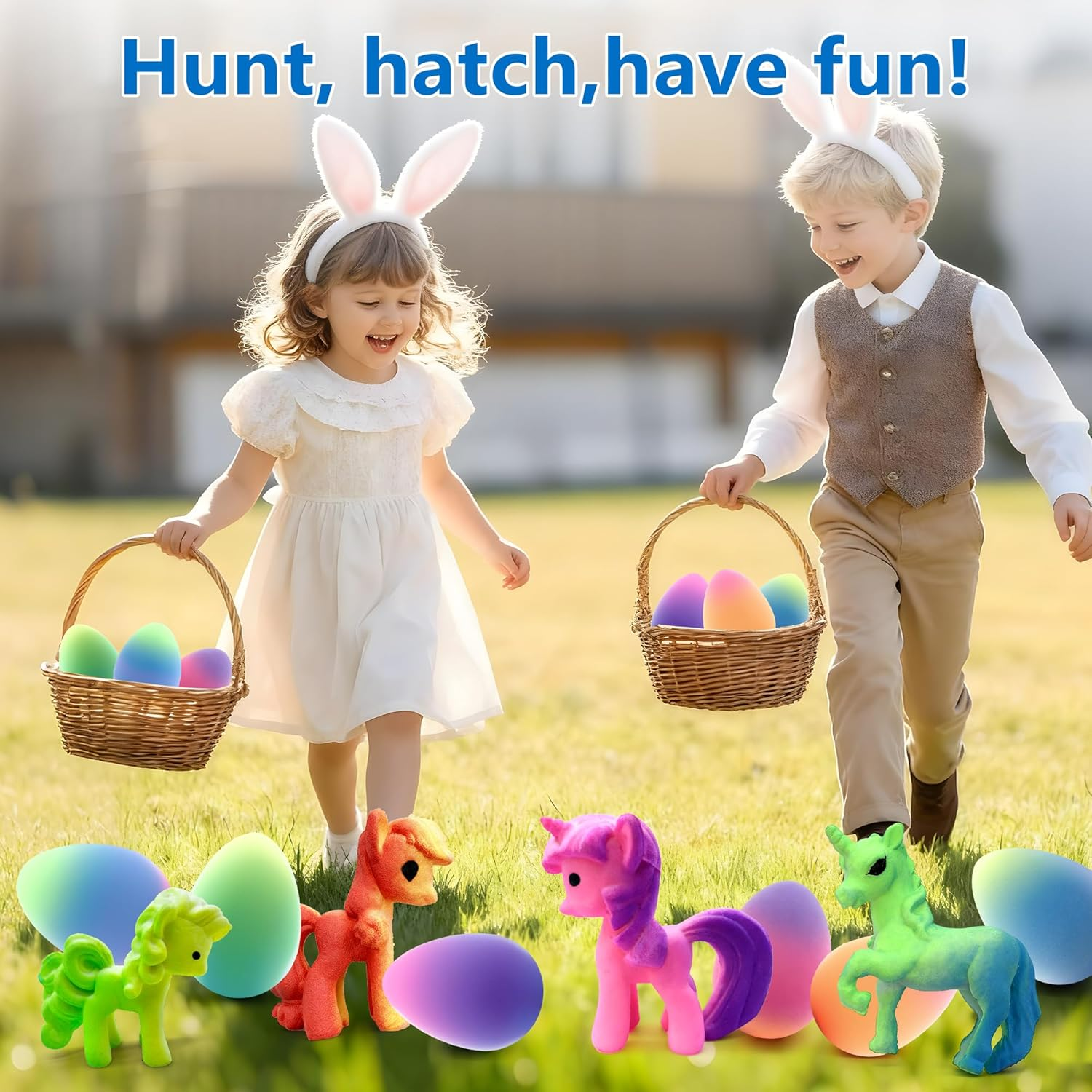 Unicorn Hatching Rainbow Eggs for Kids - 6 Pack Magic Unicorn Egg Toys Grow in Water, Easter Basket Stuffers, Birthday Gifts, Classroom Treasure Box Prizes, Goodie Bag Fillers for Girls&Boys Ages 3-8 image number 5