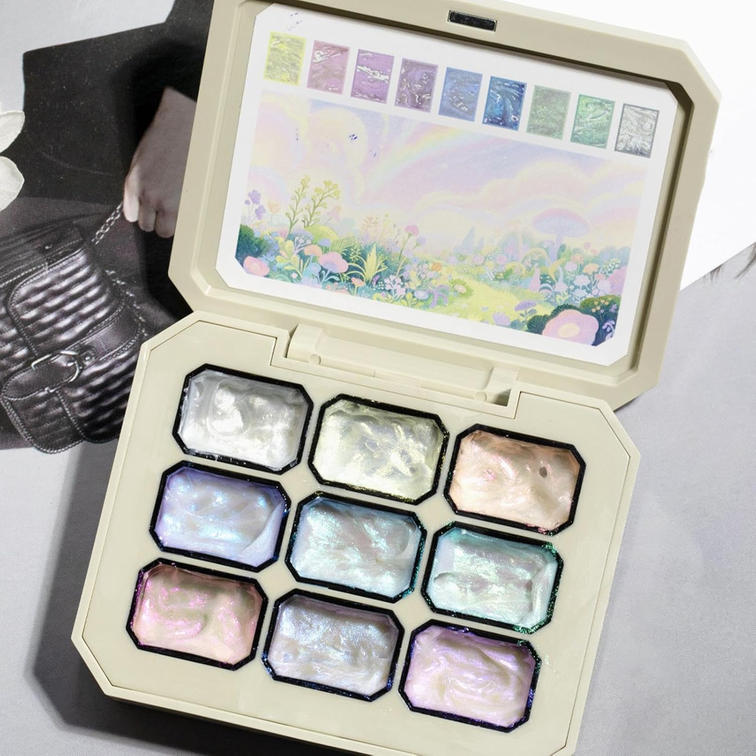 Pat Gel Polish - Gradient Paint Gel | 9-Color Palette Manicure Polish for Creative Nail Design Art Painting Women Girls Professionals Beginners Home Salon Holiday image number 4