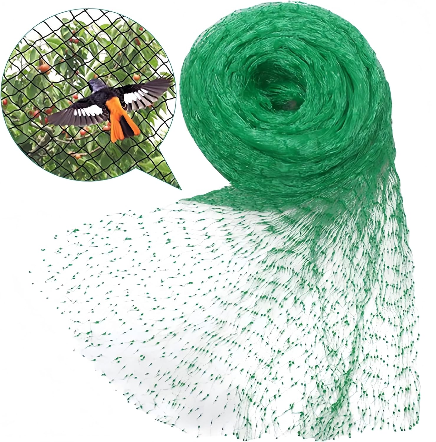 2 Pcs anti Bird Protection Net, 4 X 10 M Reusable Fence Net,Deer Fence Netting,For Garden Protection,Fruit Trees Vegetables against Birds,Squirrels,Poultry,Other Animals,Mesh image number 2