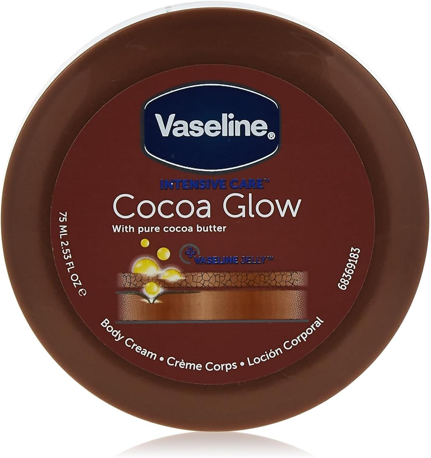 Vaseline 75Ml Moisturising Crm Cocoa WHITE image number 1