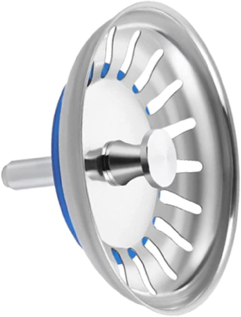 Sink Strainer Plug Kitchen Waste Stopper, 304 Stainless Steel Sink Plug Basket for Kitchen Bathroom Sink Diameter 80Mm-2Pcs image number 2