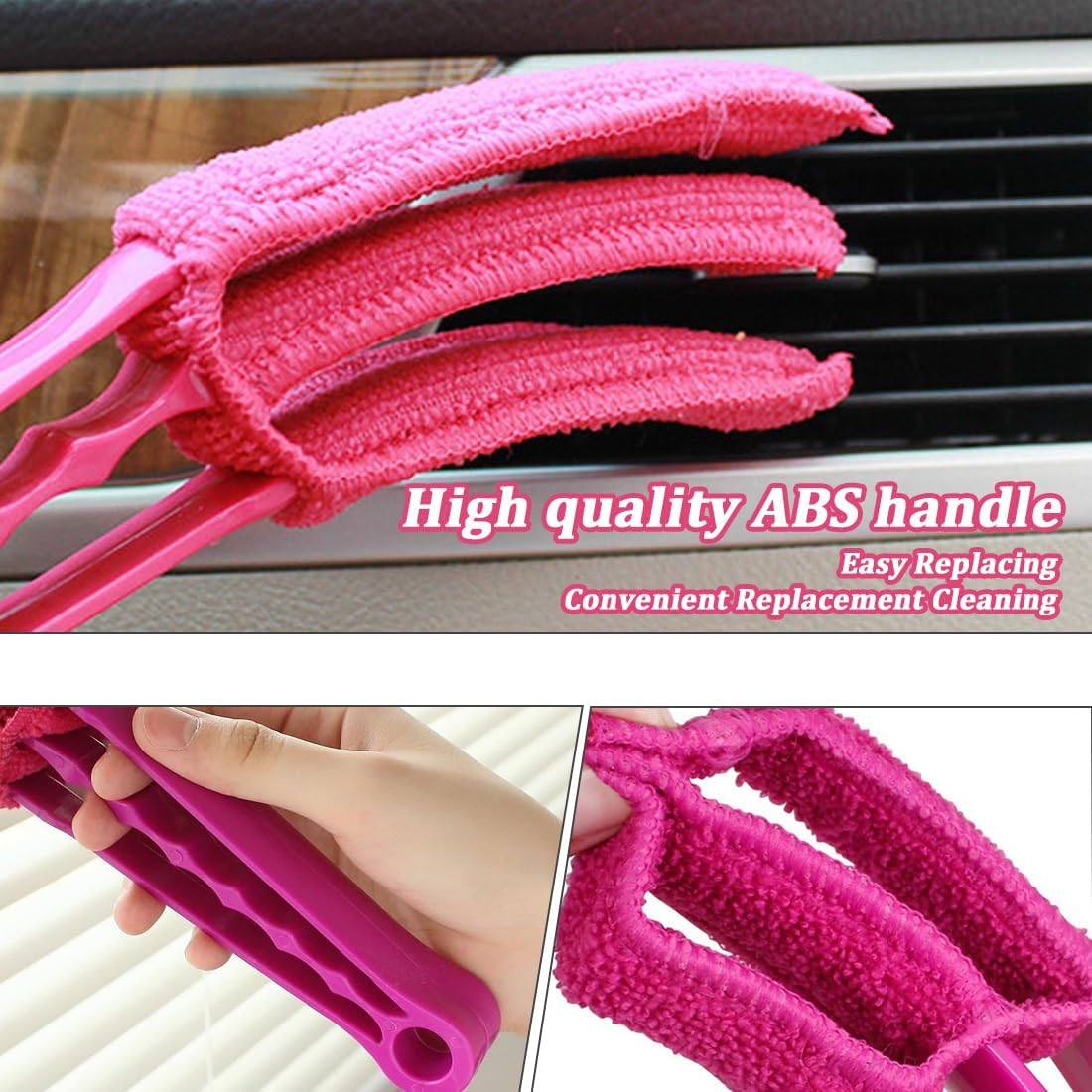 Blind Cleaning Brush, 2 Pieces Blind Cleaner, Duster for Blinds and Electric Fans image number 4