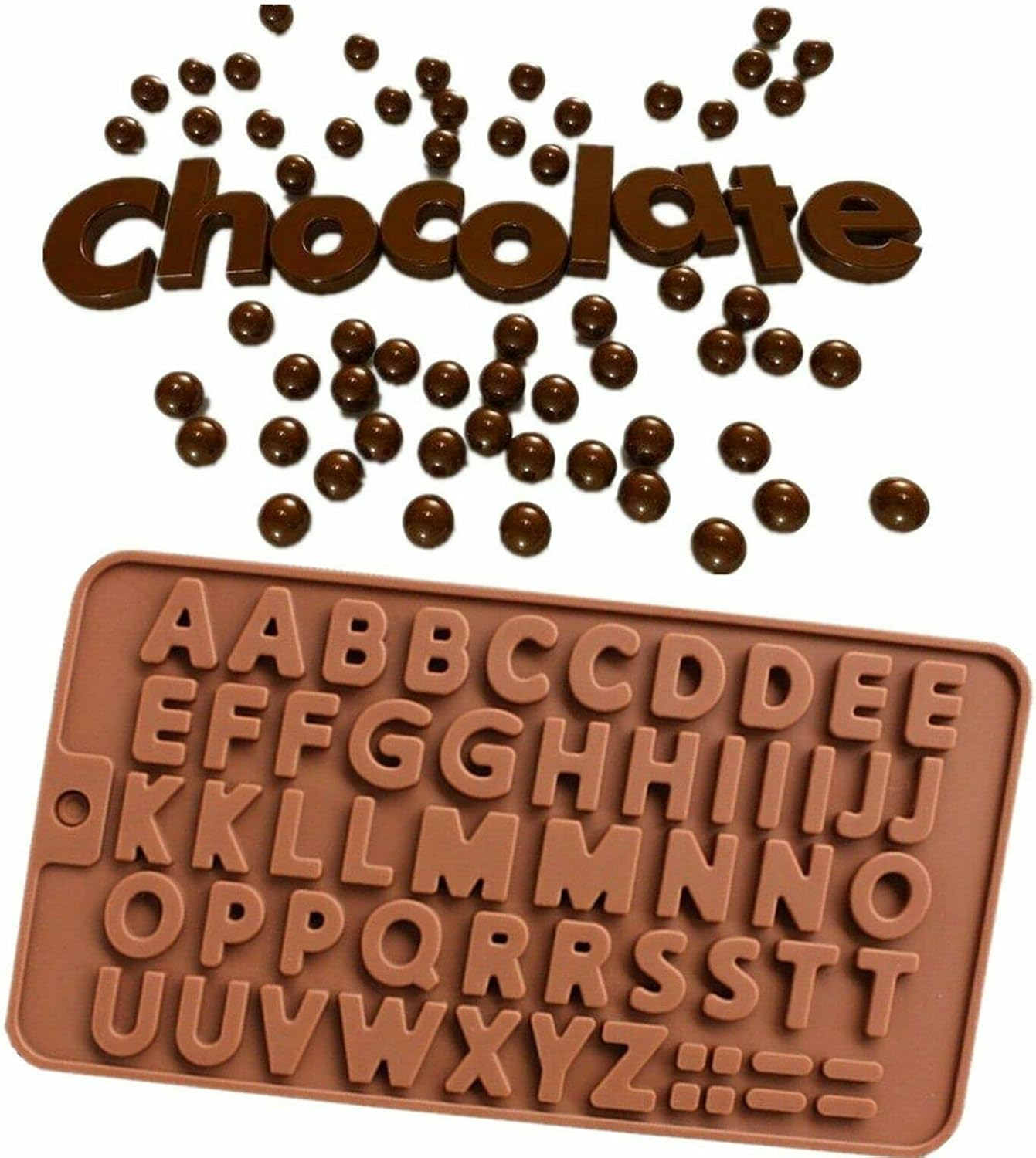 Chocolate Silicone Baking Mould Cake Ice Tray Candy Jelly Mold Letter Number - Durable & Eco-Friendly Design - Perfect for DIY Jewelry Making & Crafts image number 5