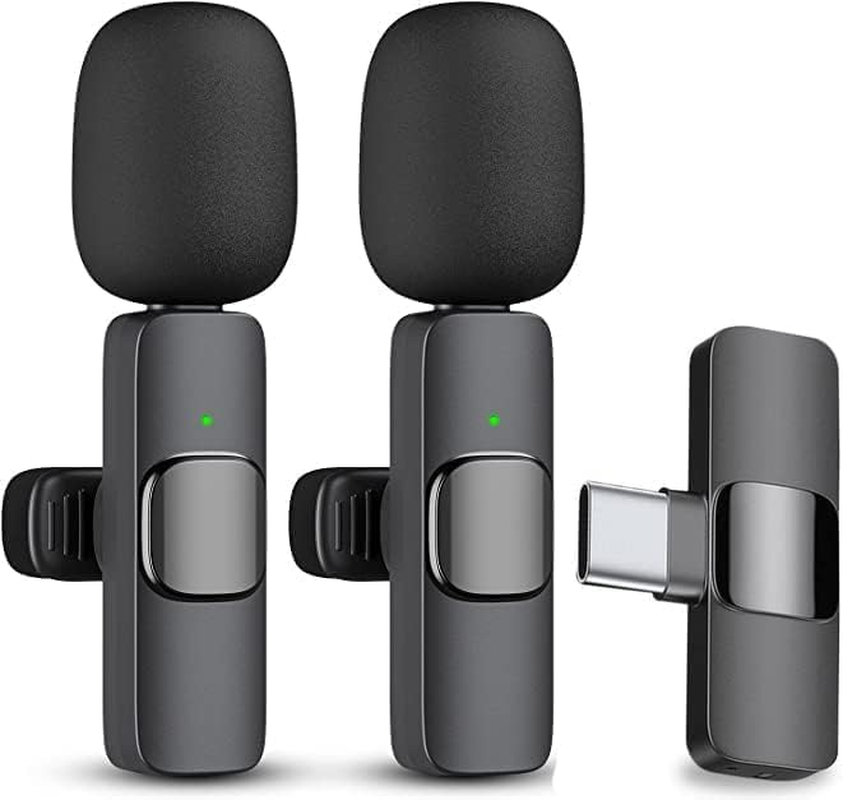 2 in 1 Wireless Lavalier Microphone for Iphone Ipad, Plug-Play Wireless Mic for Recording, Live Stream, Youtube, Tiktok, Facebook, Noise Reduction Auto-Sync for Ios/Android (Ios)&hellip;