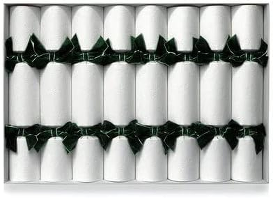 Luxury, Christmas Snowfall | Handmade Crackers | Navy Blue Bow | Pack of 8 image number 3