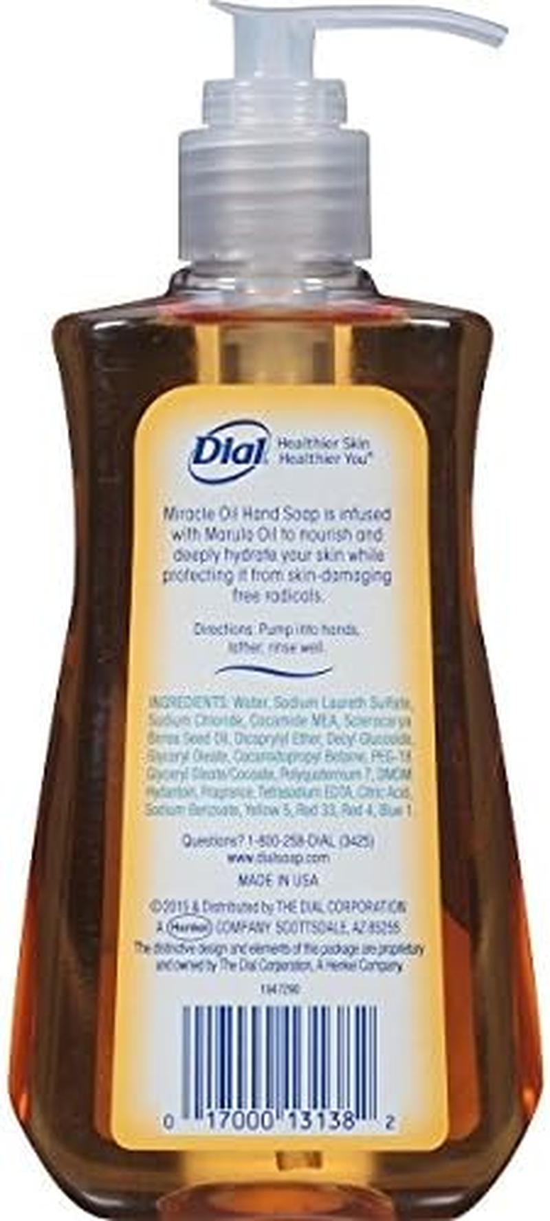 Dial Miracle Hand Soap Infused with Marula Oil 7.5 Oz3 Count (Pack of 4) image number 1