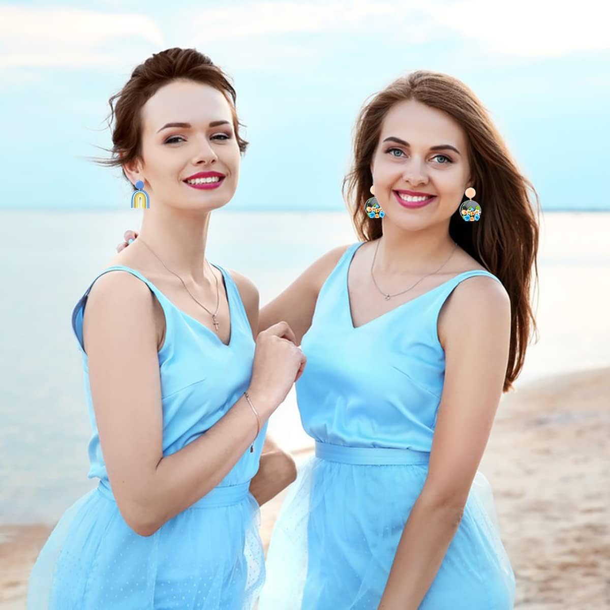 100 Pcs Polymer Clay Cutters Set, AIFUDA 49 Shapes Clay Earring Cutters with 51 Earrings Accessories for Polymer Clay Earrings Jewelry Making image number 5