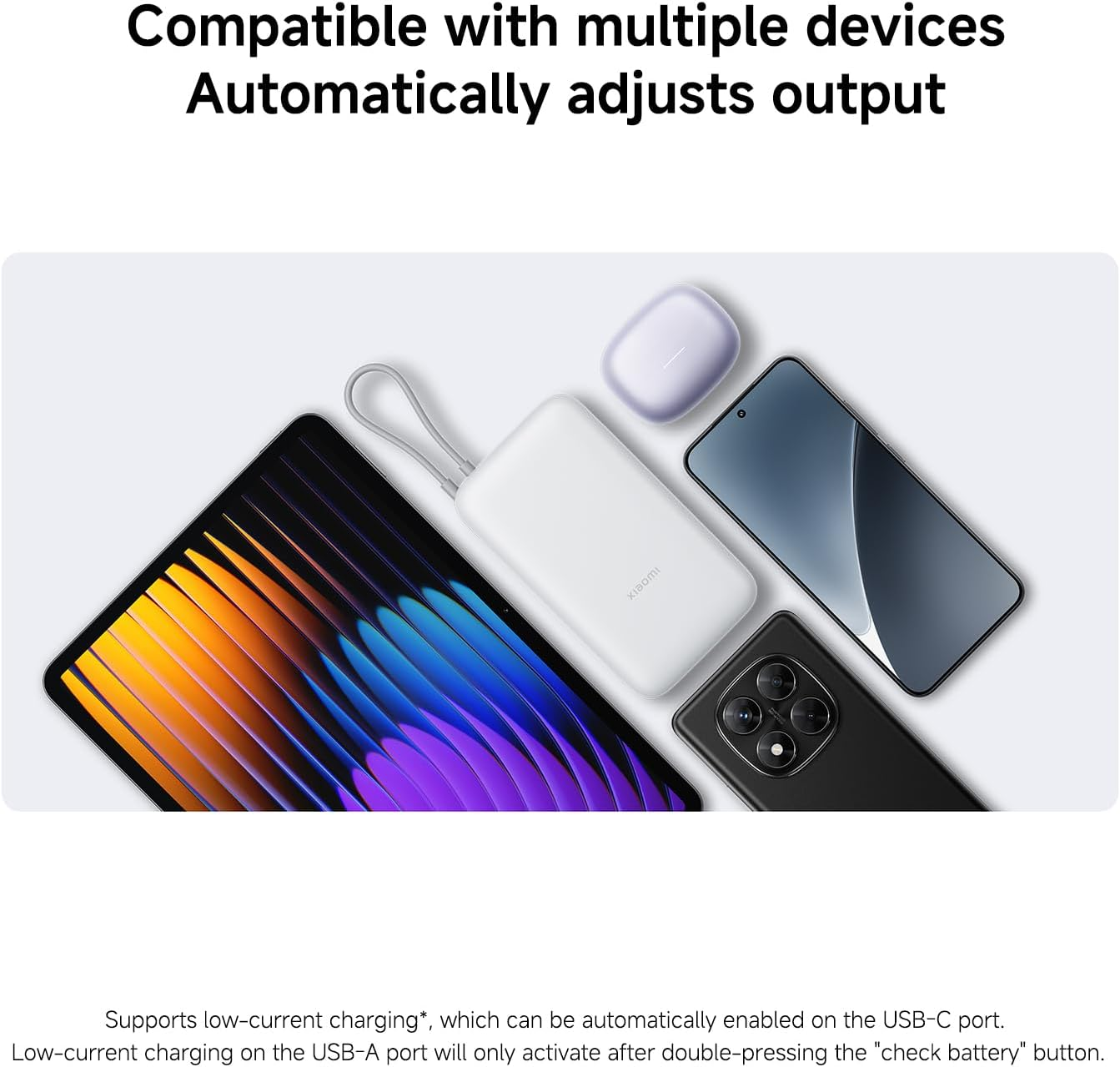 Xiaomi Power Bank 20000Mah (Integrated Cable) Dark Gray