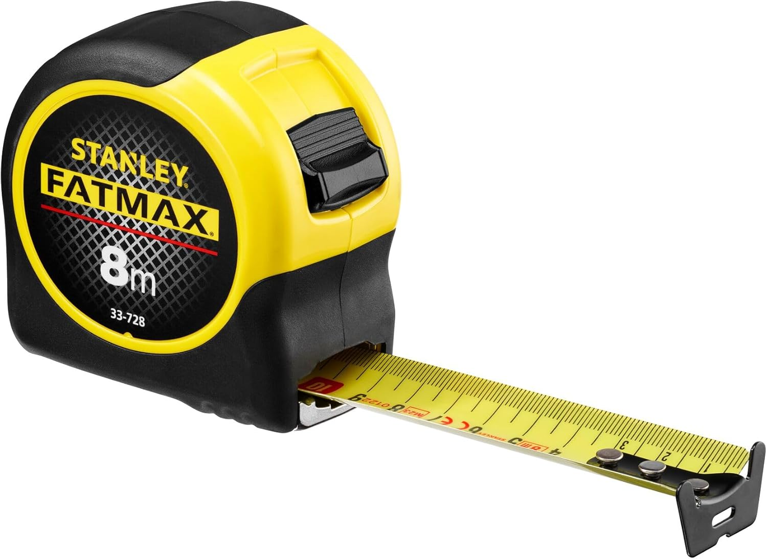 STANLEY FATMAX Tape Measure Blade Armor 8 M Metric Shock Resistant with Mylar Coating and Cushion Grip 0-33-728 image number 6
