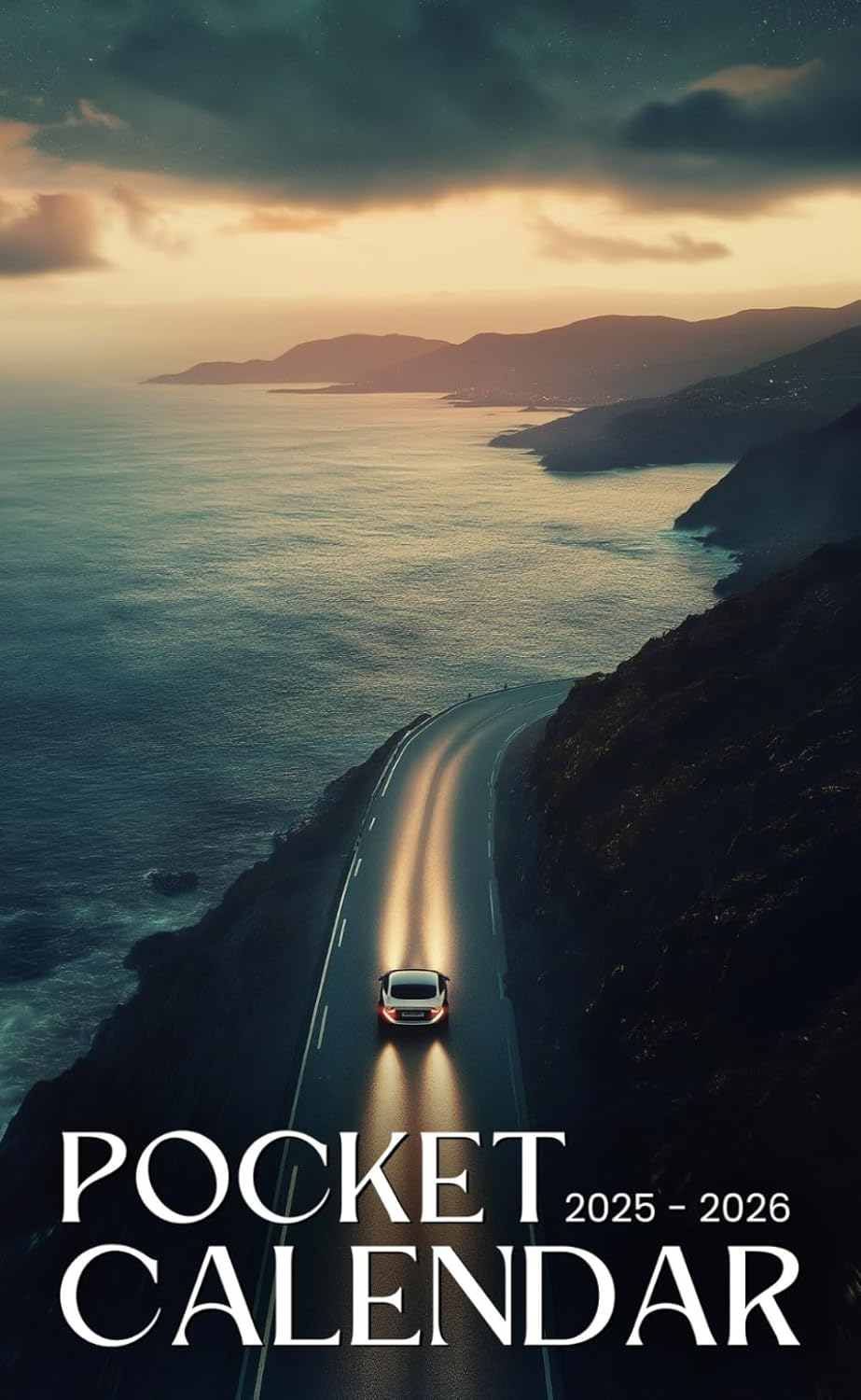 Pocket Calendar 2025-2026: Two-Year Pocket-Sized Organizer with Inspirational Quotes, 24 Months from January 2025 to December 2026 | Heavenly Roads Design