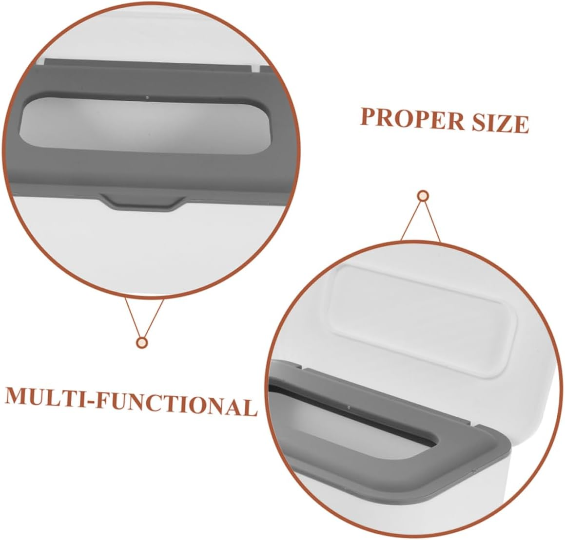 Bestonzon Refillable Wipe Dispenser and Reusable Baby Wipe Holder Lid for Home and Travel Gray 2Pcs Storage Box for Wet and Dry