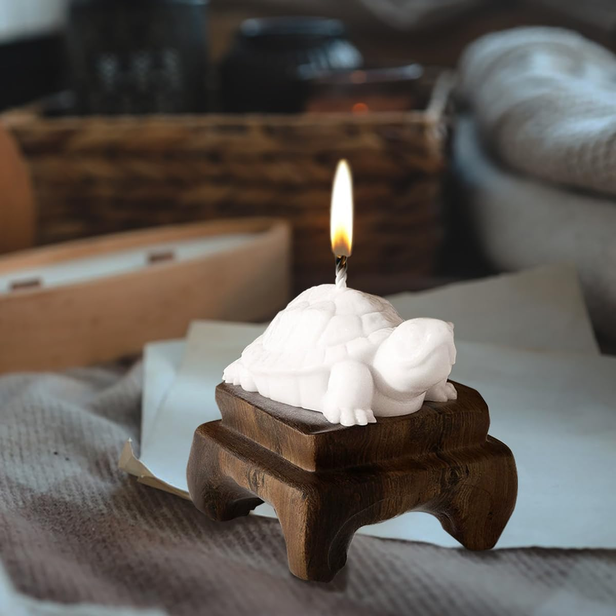 3D Sea Turtle Resin Molds, AFUNTA 2 PCS Animal Epoxy Resin Molds Tortoise Candle Mold, DIY Resin Ornament Molds for Resin Craft, Home Decor image number 1