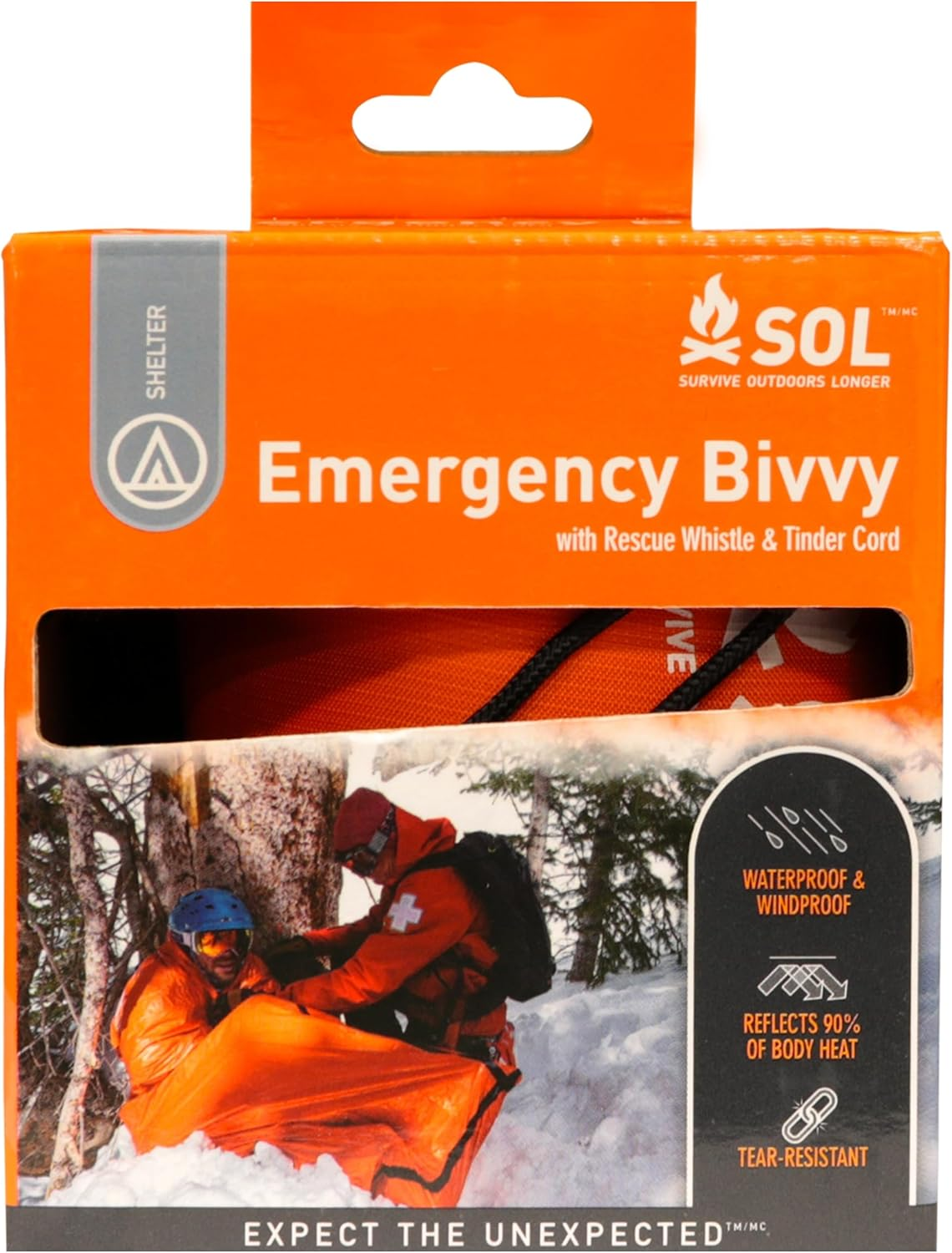 S.O.L. Survive Outdoors Longer S.O.L. 90% Reflective Ultra-Lightweight Emergency Bivvy, Multiple Colors image number 5