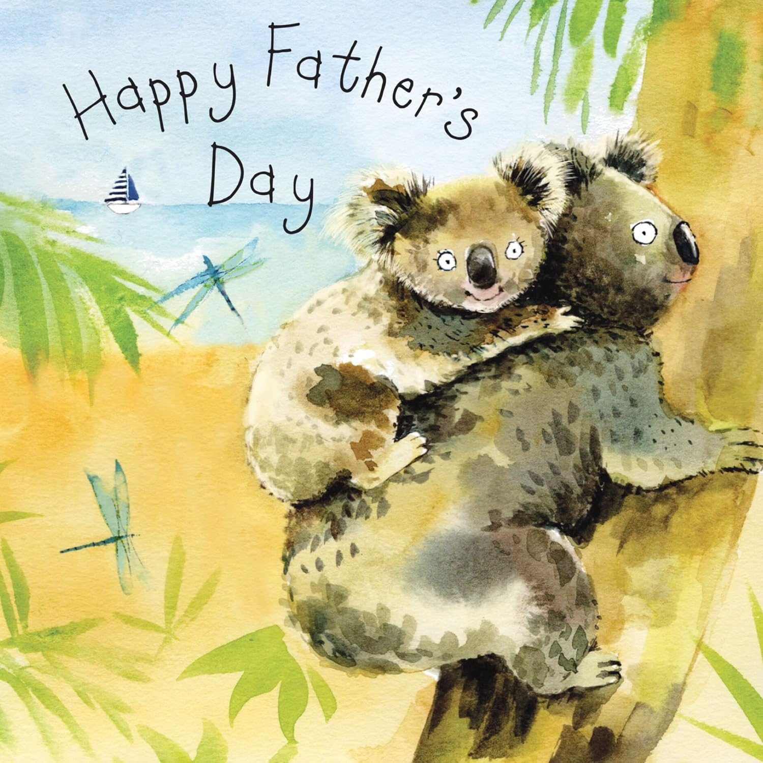 Twizler Father'S Day Card Dad Koala - Father Day Card from Daughter or Son
