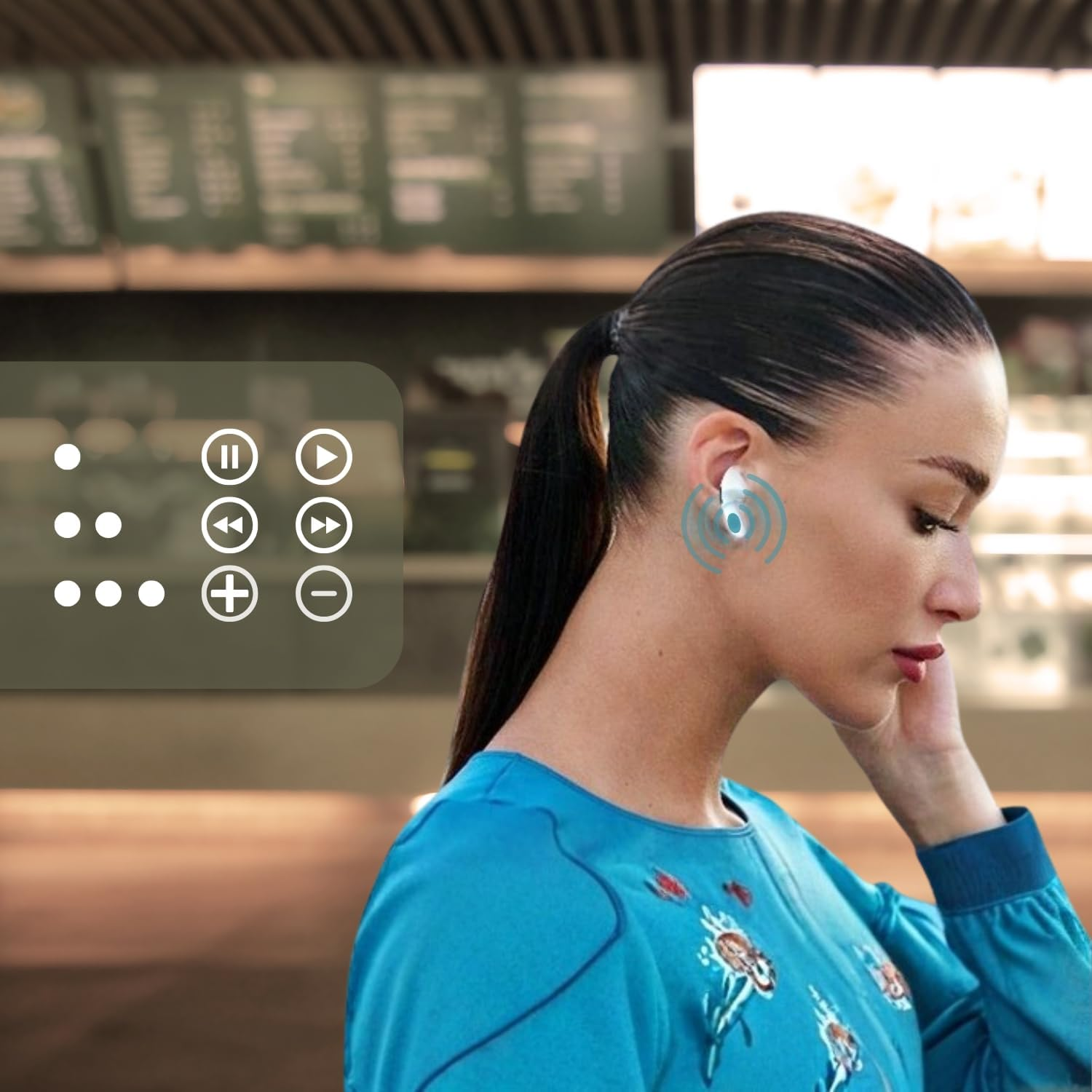 Surfans T1 Cute Wireless Earbuds, Bluetooth 6.0 with 13Mm Bio-Diaphragm Driver, Hi-Fi Stereo Sound, Noise Cancelling, Touch Control, Crystal Ball Design &ndash; Pink image number 1