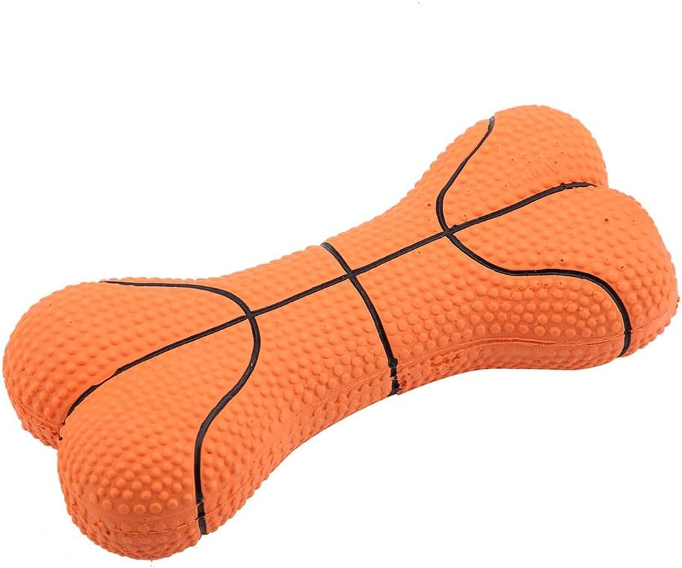 Dog Squeaky Toy, Lightweight Non-Toxic Dura Play Bone Dog Toy, Environmentally-Friendly for Pets Fetching and Tossing Games(Basketball) image number 5