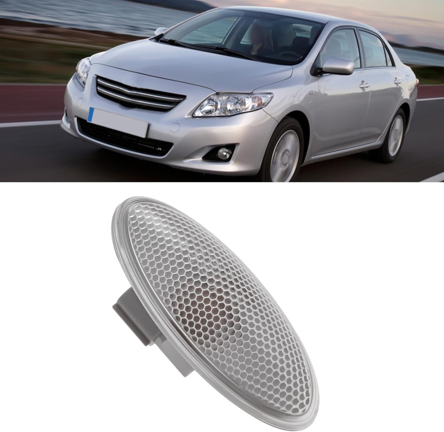 OTOTEC 2Pcs Car Turn Signal Light Front Fender Side Light 81730-0D032 Compatible with Toyota Yaris RAV4 image number 5