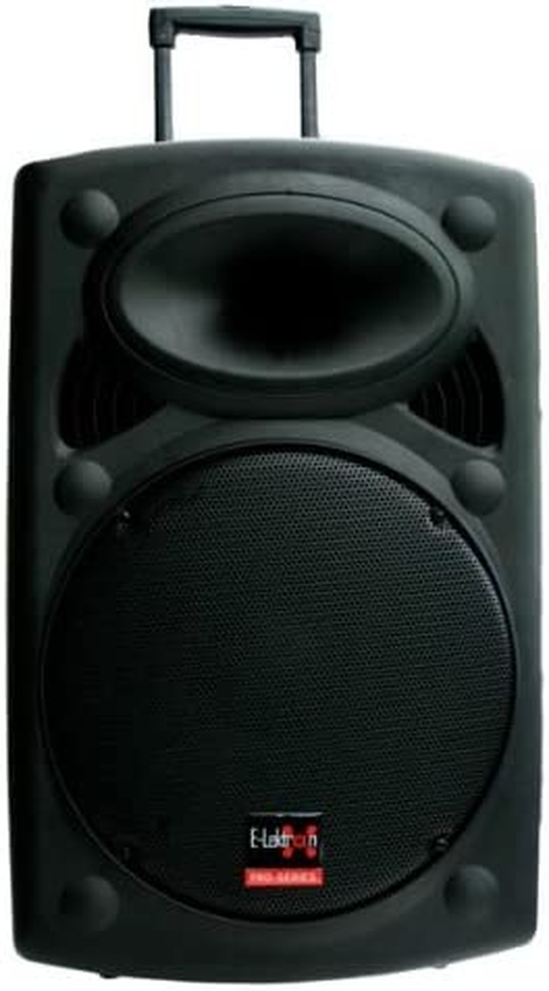 E-Lektron EL30-M 12 Inch Mobile PA Sound System Bluetooth Battery Recoding MP3 USB SD Incl. 2 Wireless Microphones 700W Karaoke Sound System with Stand image number 1