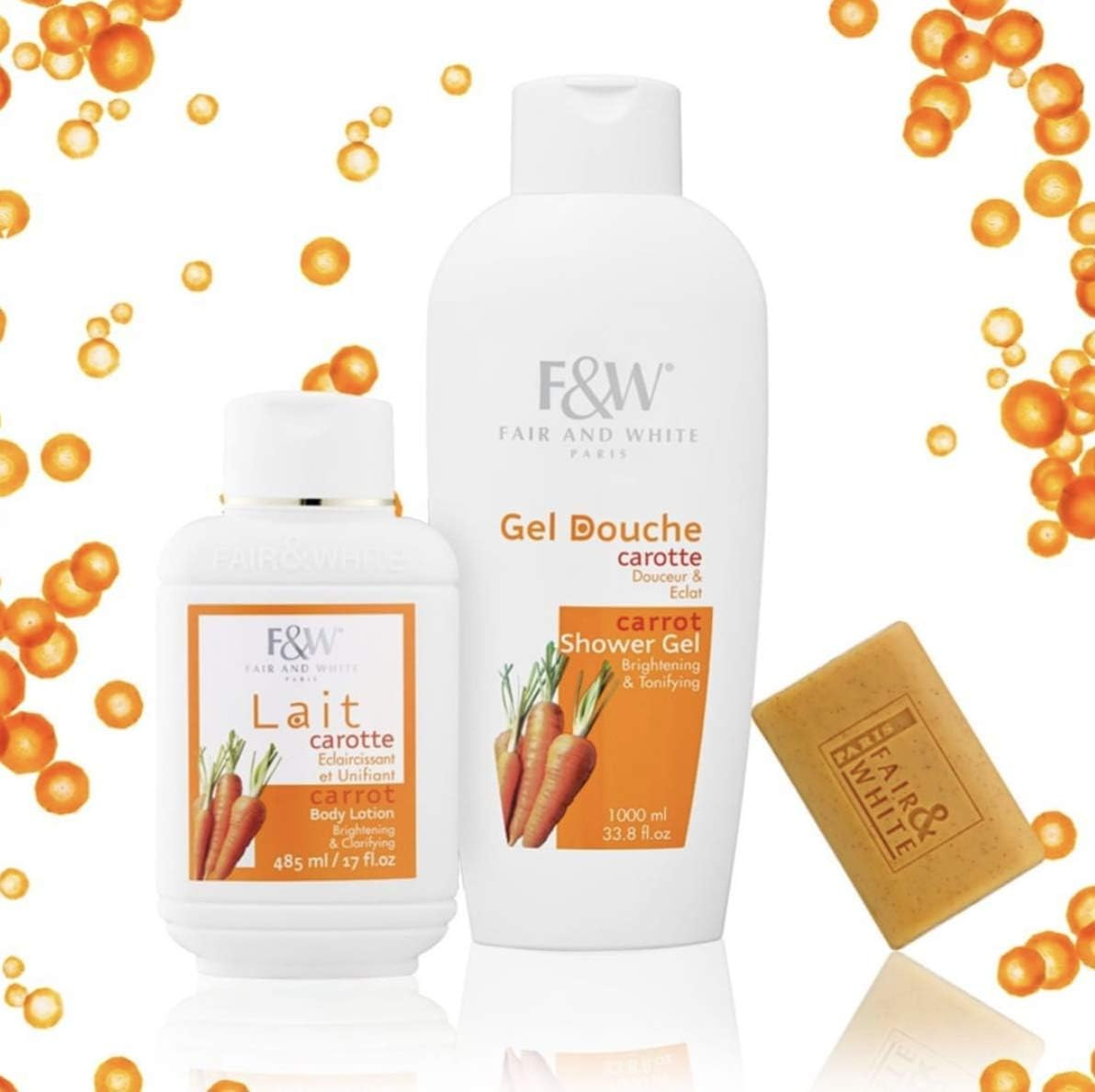 FAIR & WHITE Original Exfoliating Soap - Repairing & Nourishing, 200G / 7Oz with Carrot Oil image number 6