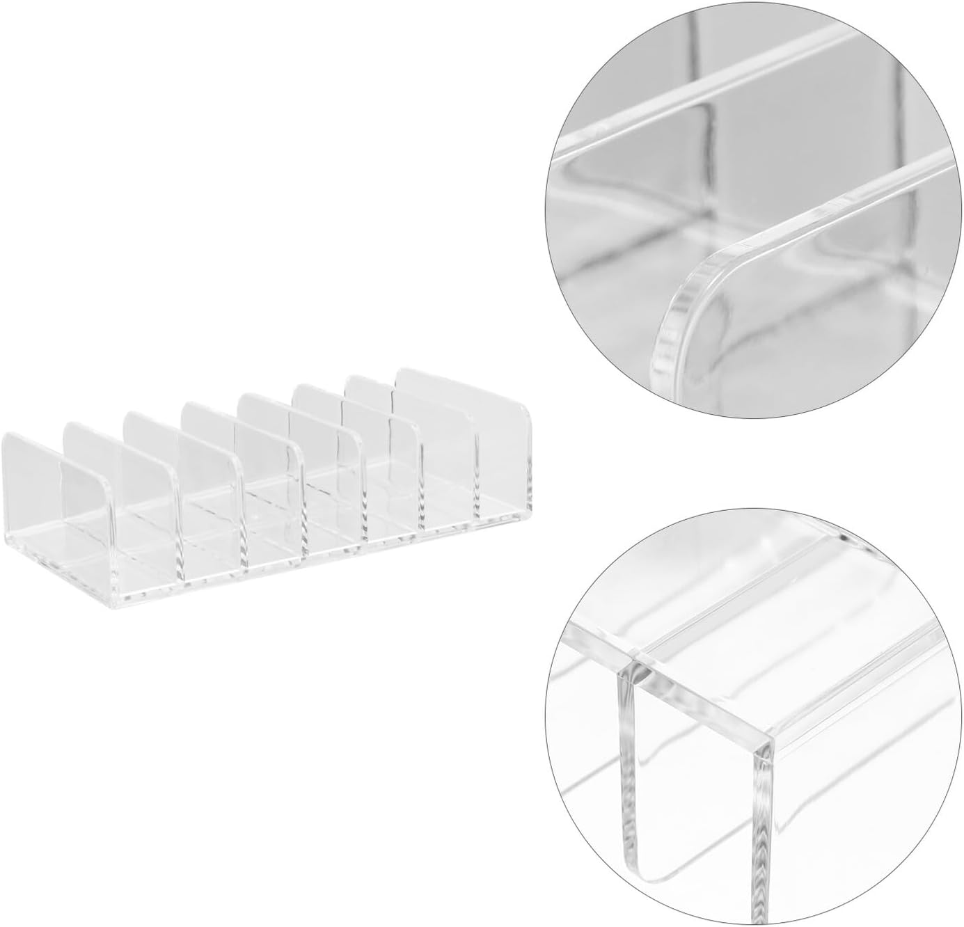 EPIGEIST Pressed Powder Storage Rack Multi-Grid Rack for Eye Shadow Cosmetics Plastic Display Case with Buckle Design for Dressing Tables image number 5