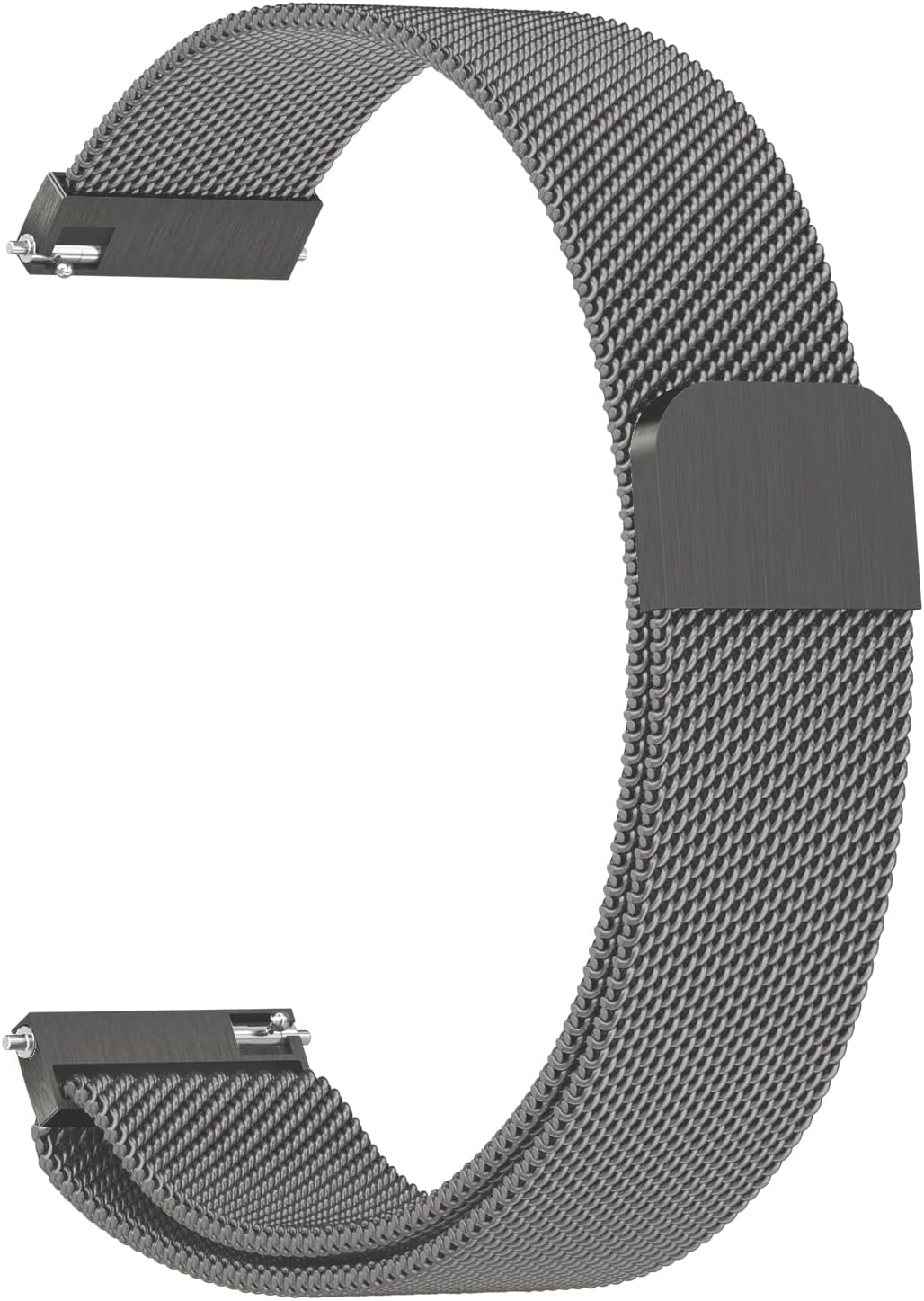 Metal Stainless Steel Loop Quick Release 20Mm 22Mm for Men Women, Adjustable Comfortable Magnetic Milanese Mesh Replacement Strap for Smart Watch Sport Watch