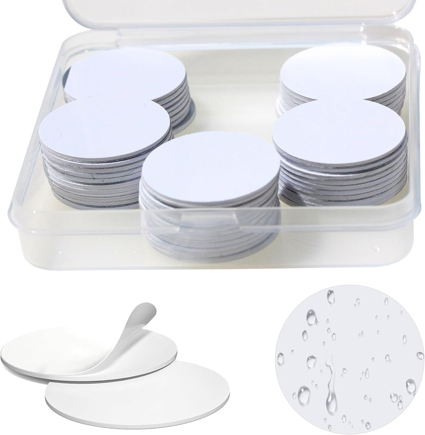 50 Pcs NFC Stickers Tags, NFC Cards with Adhesive Back, 25Mm round Rewritable NFC Cards, 504 Bytes Memory Compatible Tagmo NFC Enabled Mobile Phones image number 2