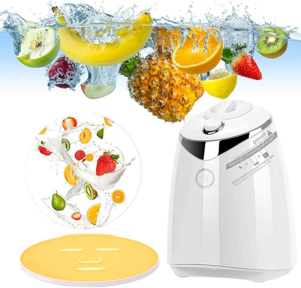 Face Mask Machine, Intelligent DIY Mask Maker for Collagen Fruit Vegetable Automatic Face Cream Making for SPA Face Mask Skin Care (Color : #01-White)