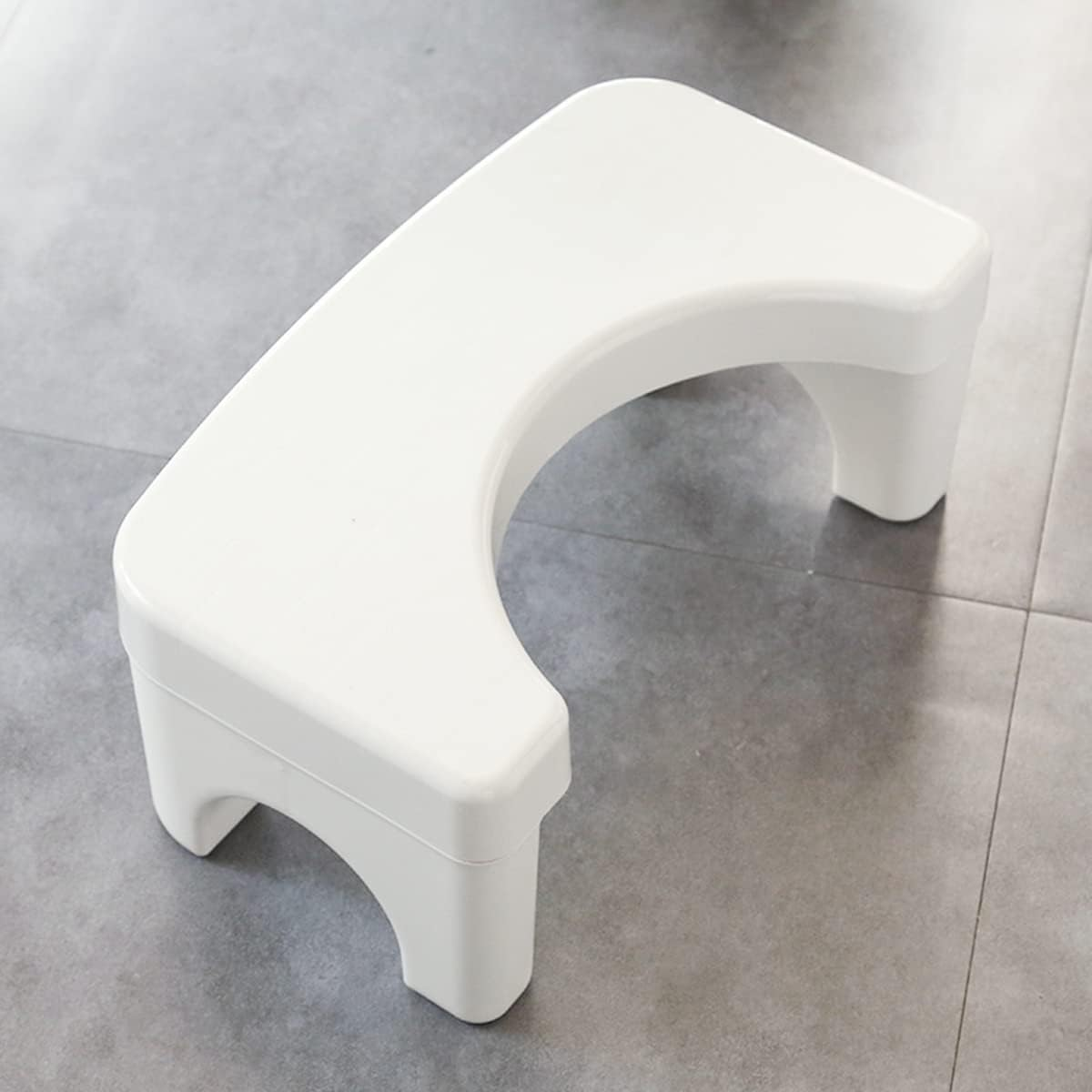 Toilet Stool,Detachable Potty Step Stool, Folding Squatting Poop 6.5'' Height Safe Healthier Simple Design White image number 3